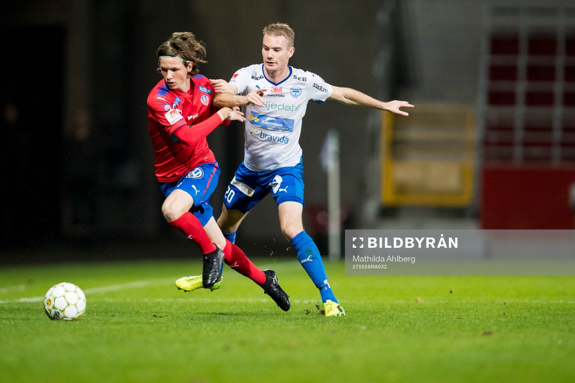 Helsingborgs Max Svensson och Värnamos Freddy Winst