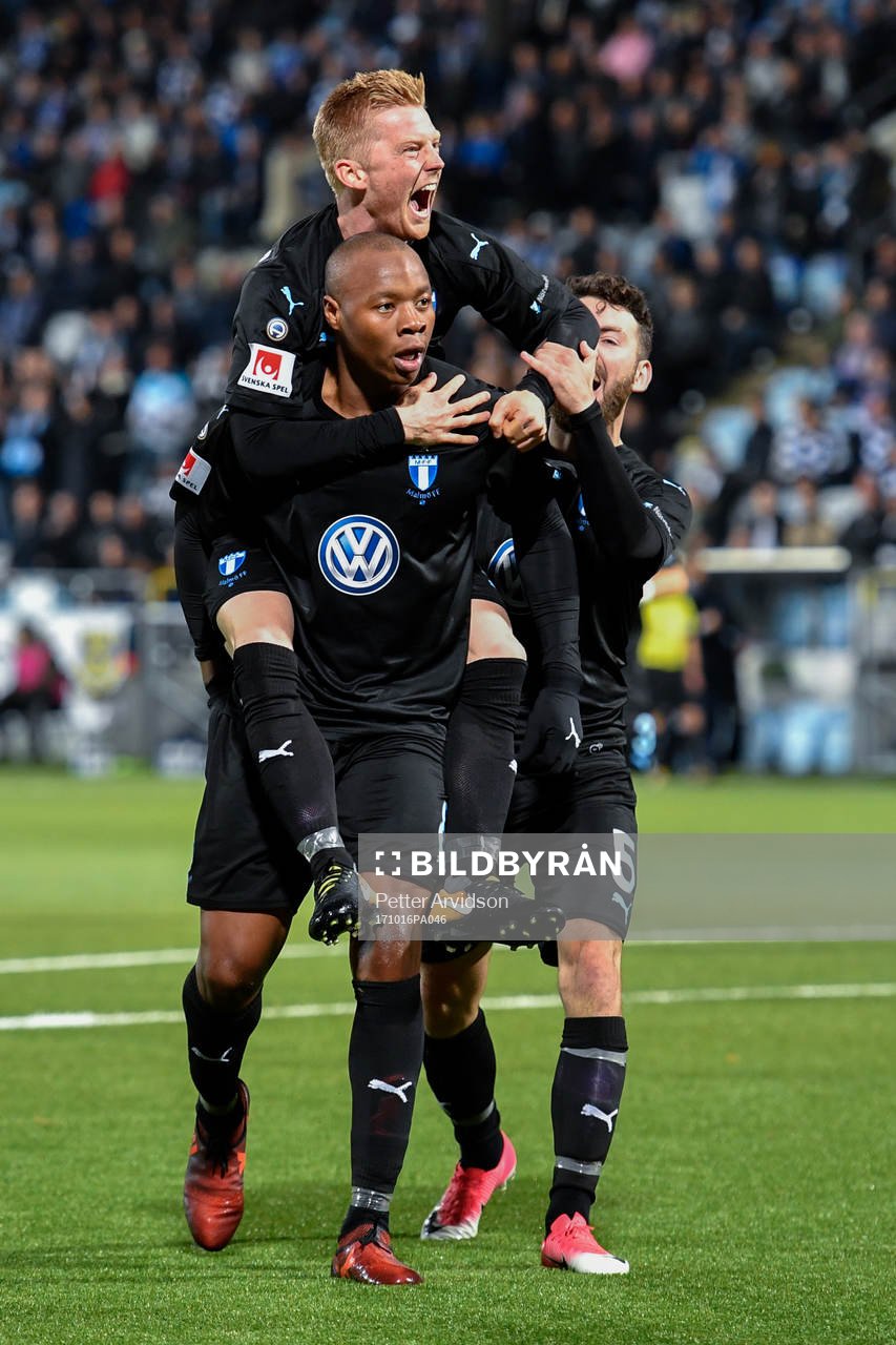 Malmö FFs Carlos Strandberg, Anders Christiansen och Erdal