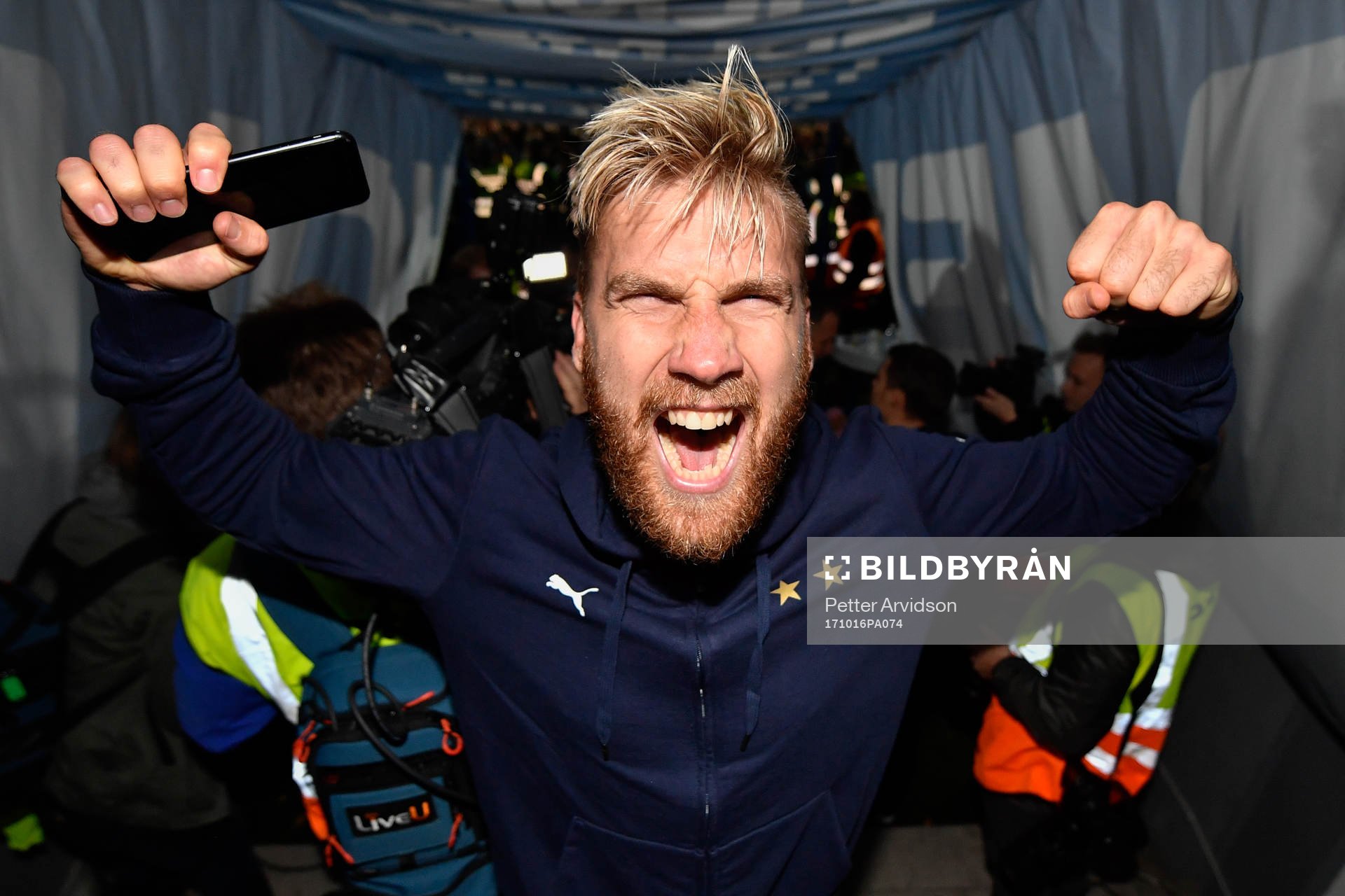 Malmö FFs Rasmus Bengtsson jublar