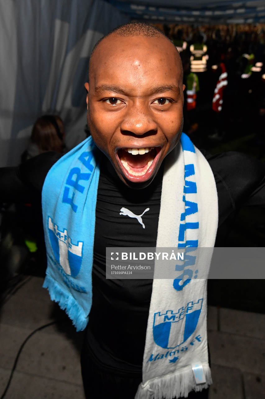 Malmö FFs Carlos Strandberg jublar