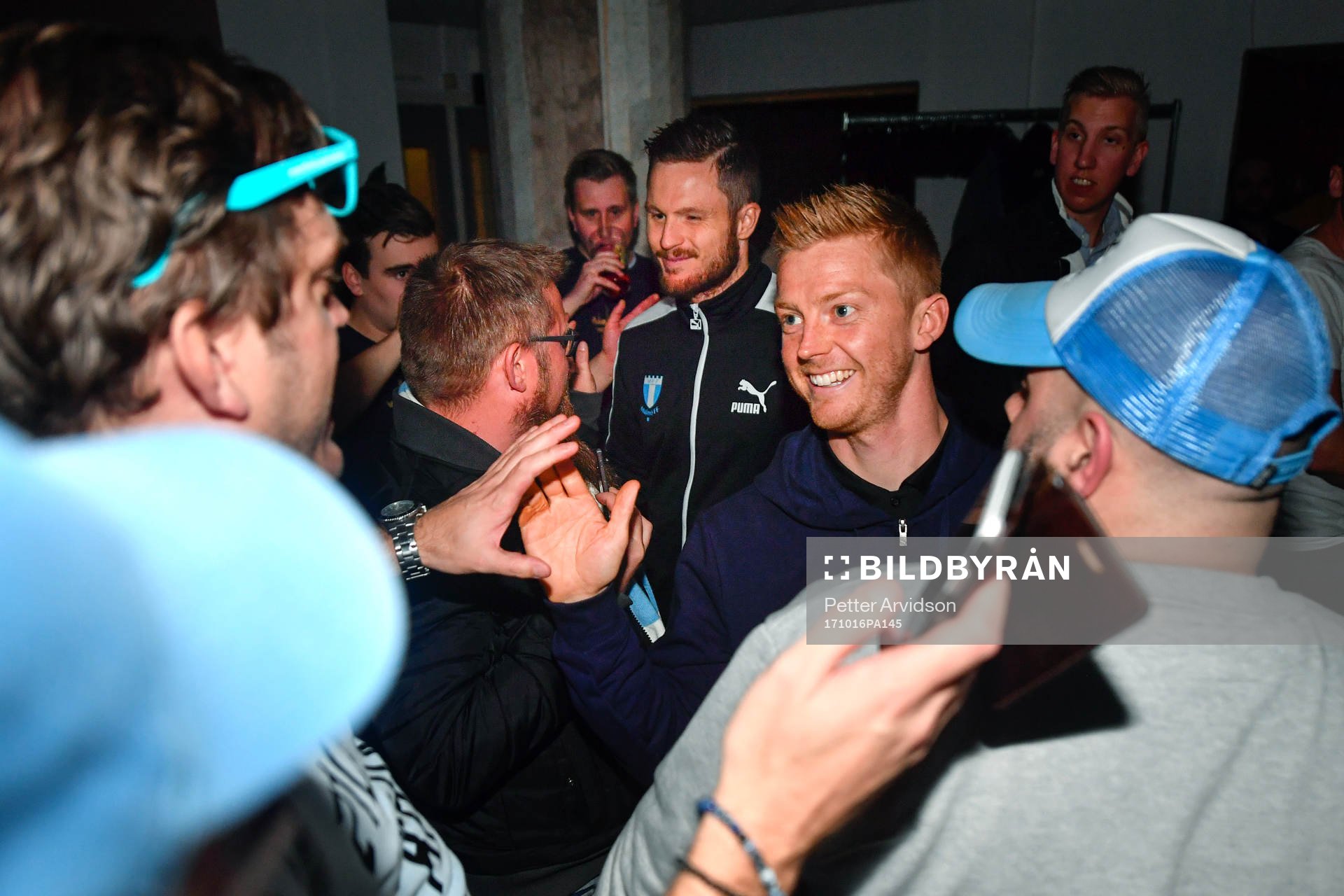 Malmö FFs Anders Christiansen och Lasse Nielsen