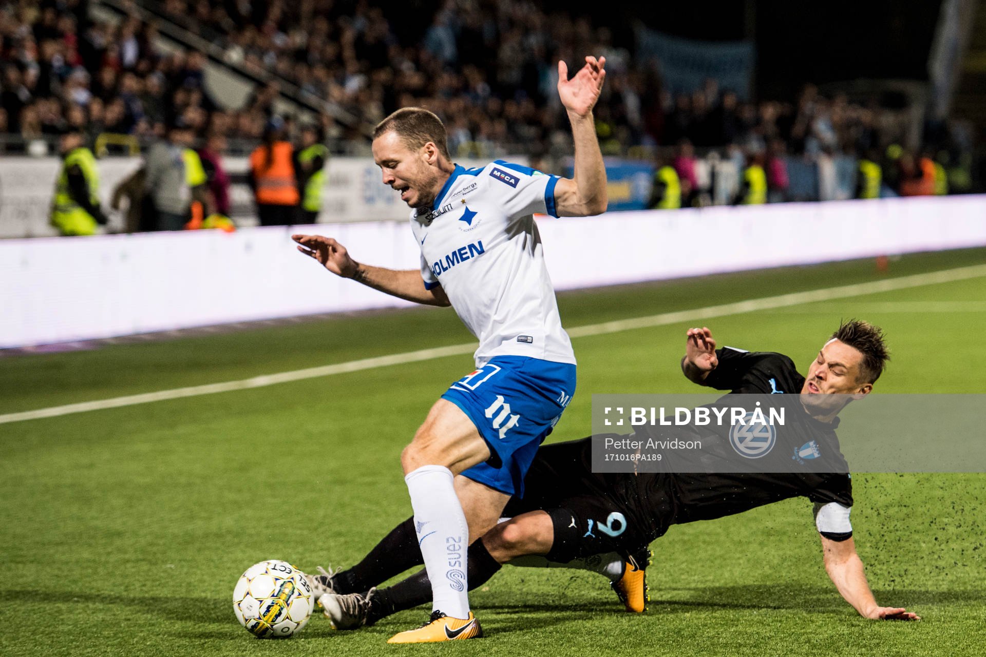 Malmö FFs Markus Rosenberg och Norrköpings Jon Gudni