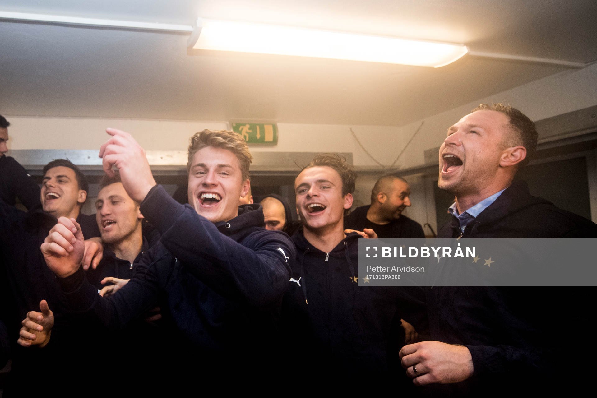 Malmö FFs Mattias Svanberg, Andreas Vindheim och tränare