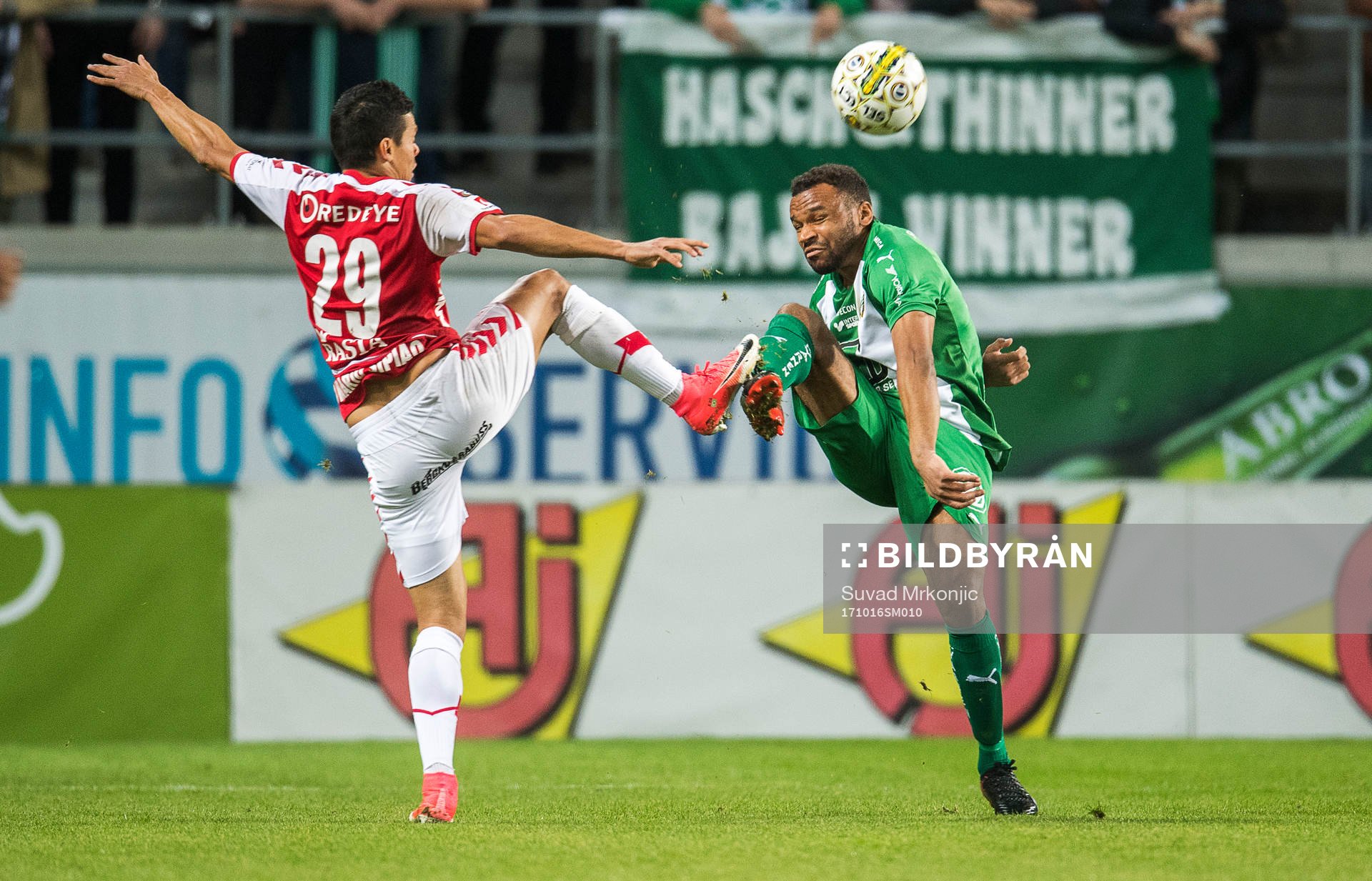 Kalmars Romário Pereira Sipião och Hammarbys Serge-Junior