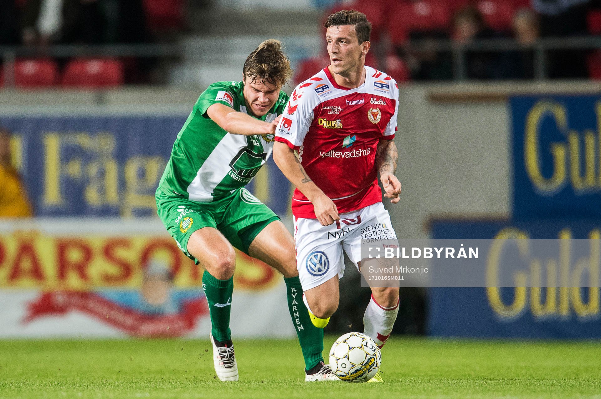Kalmars Erton Fejzullahu och Hammarbys Marcus Degerlund