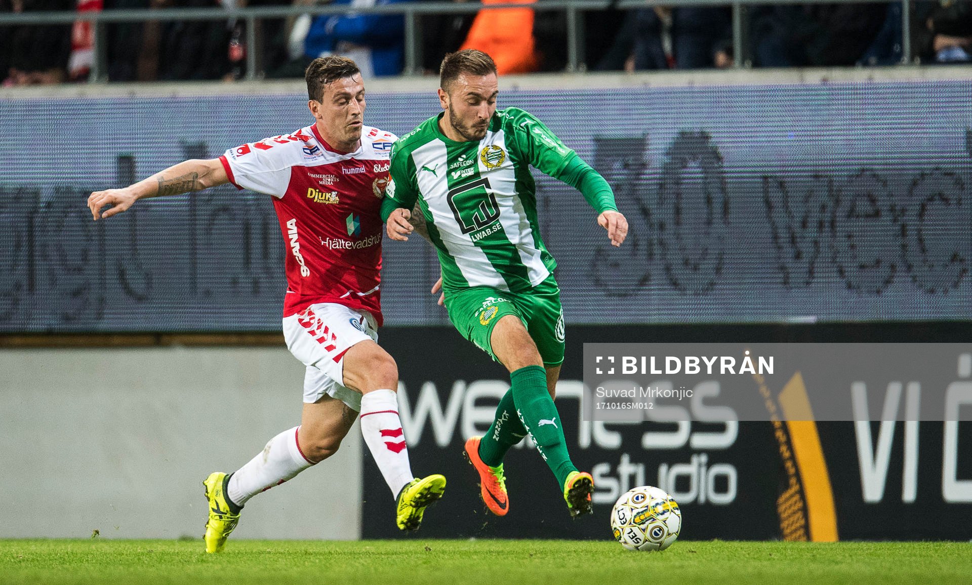 Kalmars Erton Fejzullahu och Hammarbys Muamer Tankovic