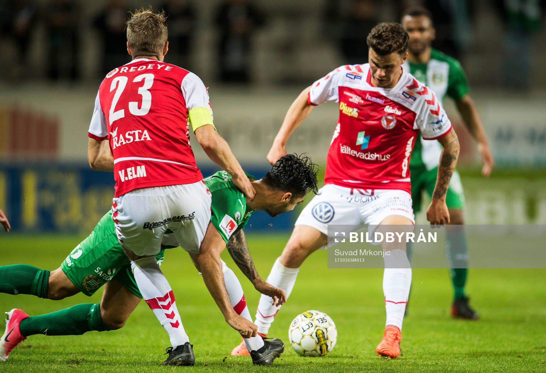 Kalmars Viktor Elm och Herman Hallberg samt Hammarbys