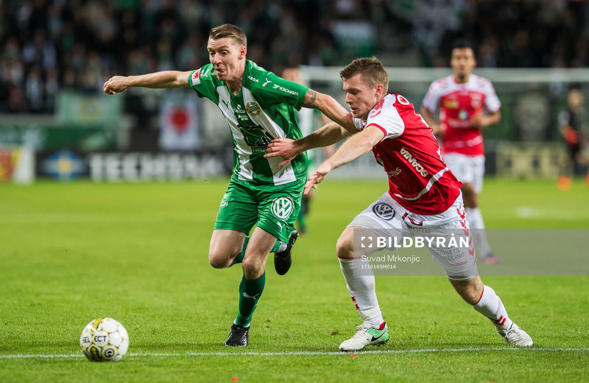 Kalmars Victor Agardius och Hammarbys Birkir Már Saevarsson