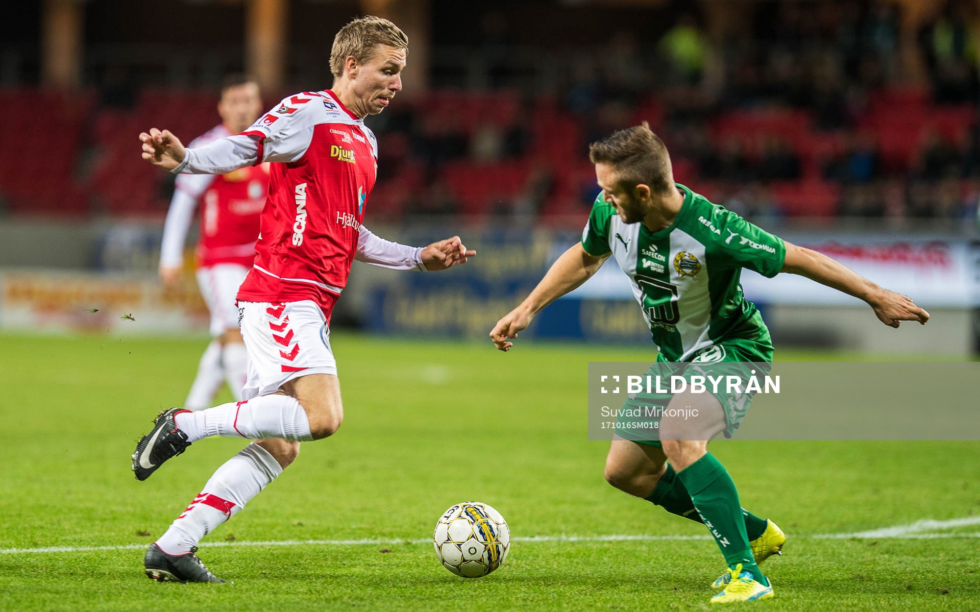 Kalmars Jonathan Ring och Hammarbys Muamer Tankovic