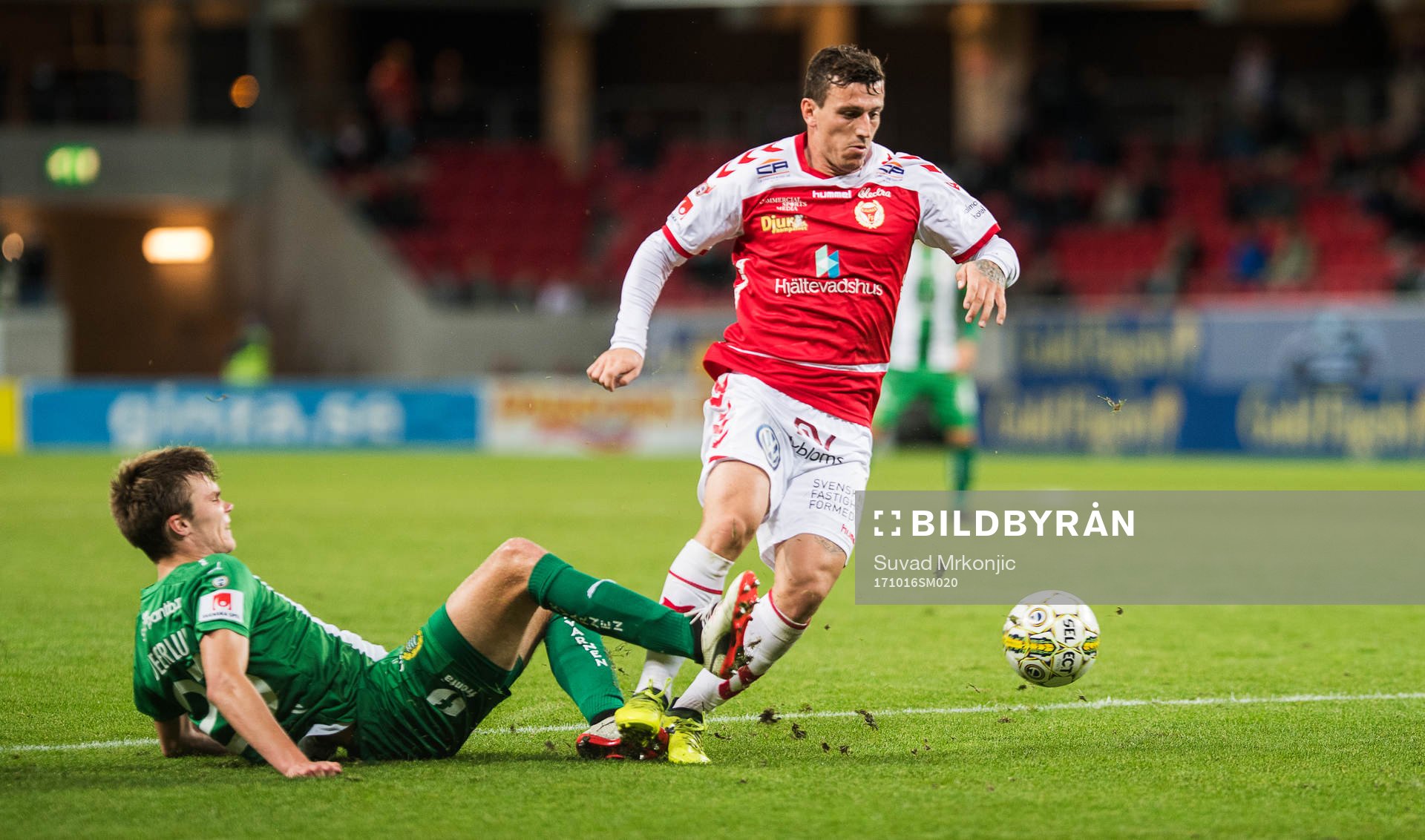 Kalmars Erton Fejzullahu och Hammarbys Marcus Degerlund