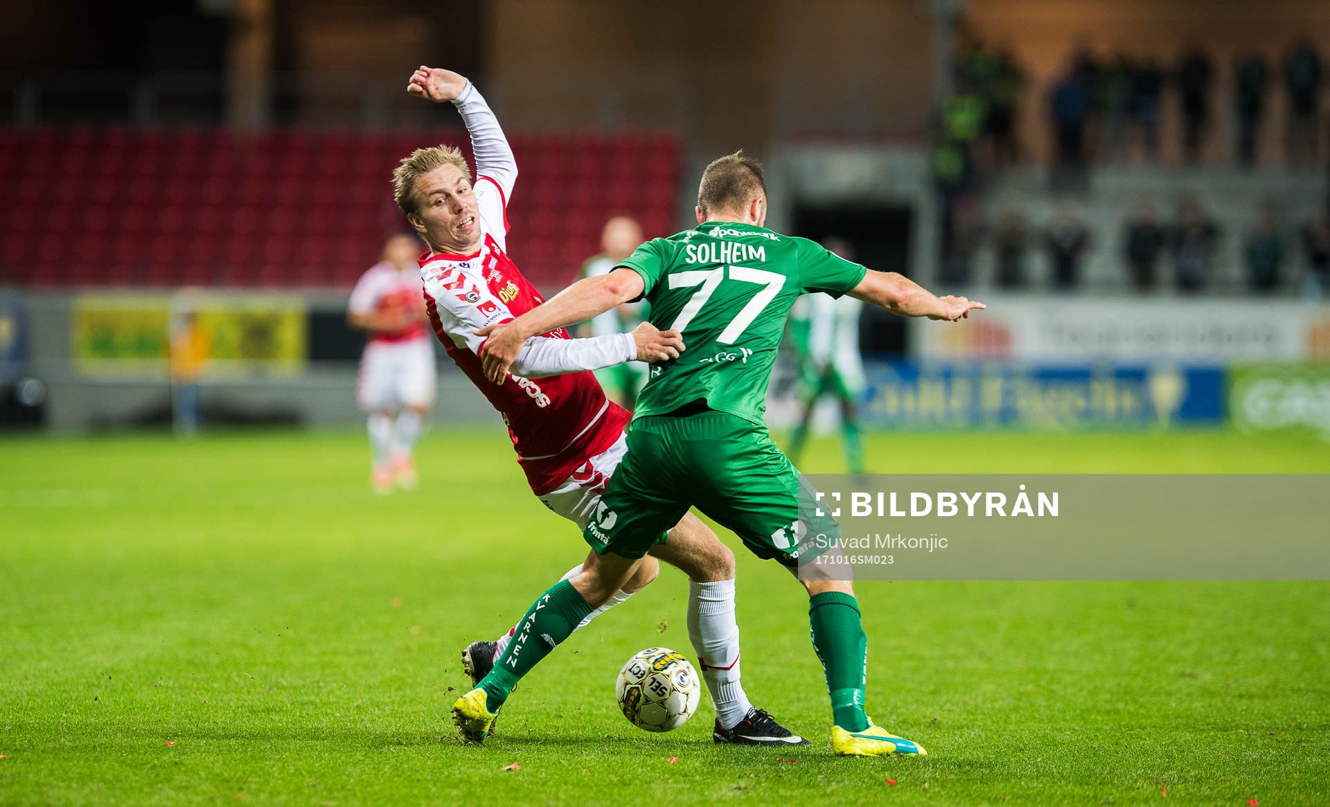Kalmars Jonathan Ring och Hammarbys Mats Solheim