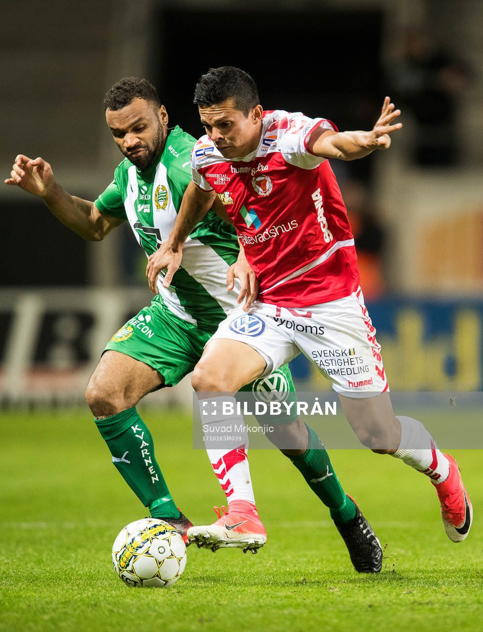 Kalmars Romário Pereira Sipião och Hammarbys Serge-Junior