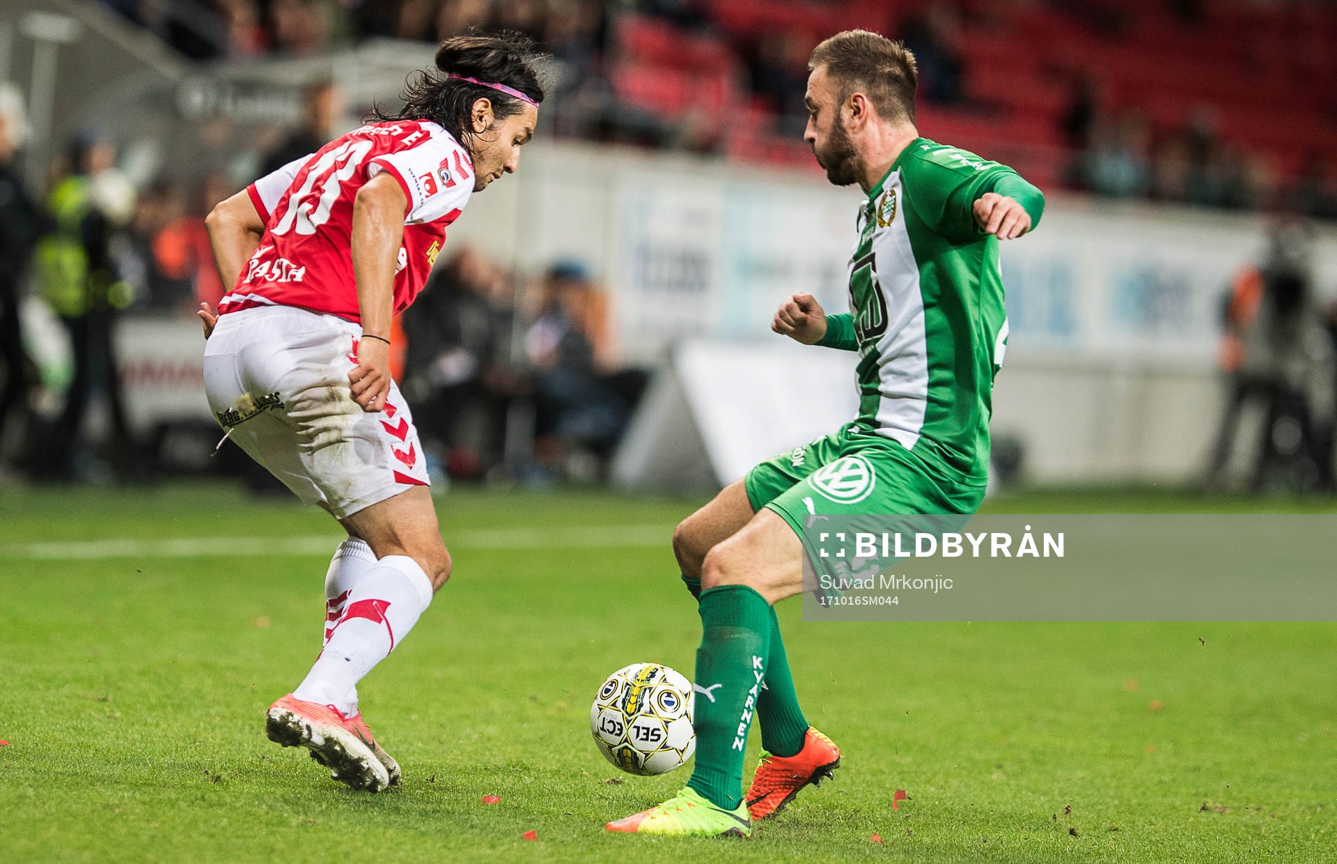 Kalmars Emin Nouri och Hammarbys Muamer Tankovic