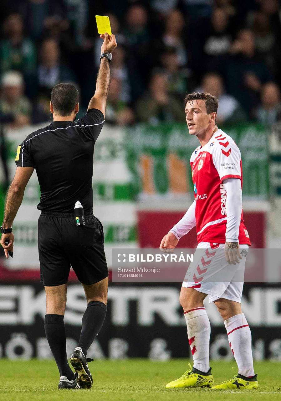 Matchens domare Mohammed Al-Hakim varnar Kalmars Erton
