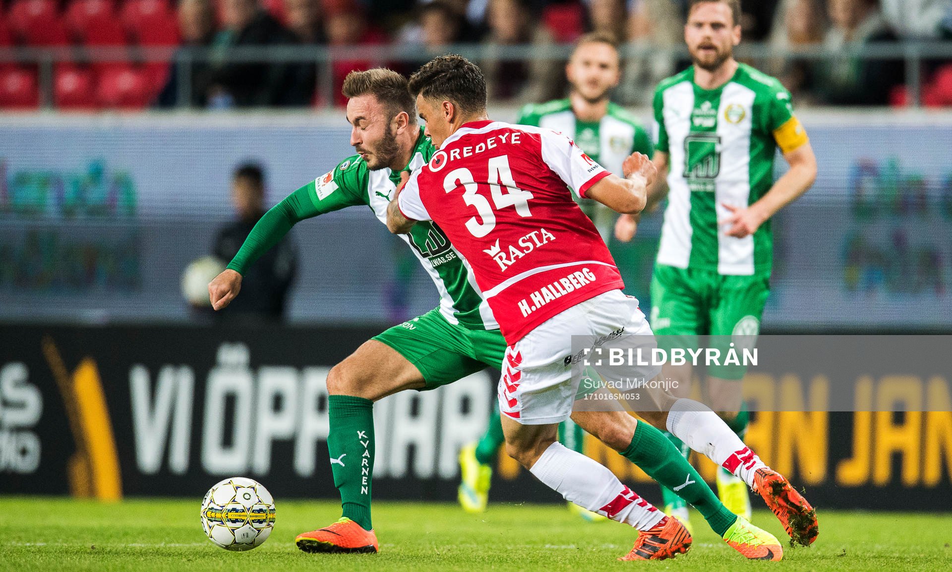 Kalmars Herman Hallberg och Hammarbys Muamer Tankovic