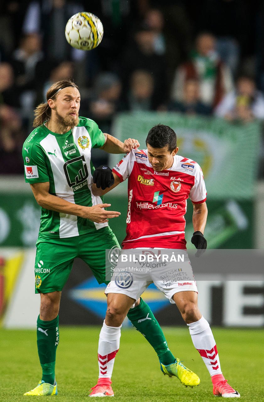 Kalmars Romário Pereira Sipião och Hammarbys Björn