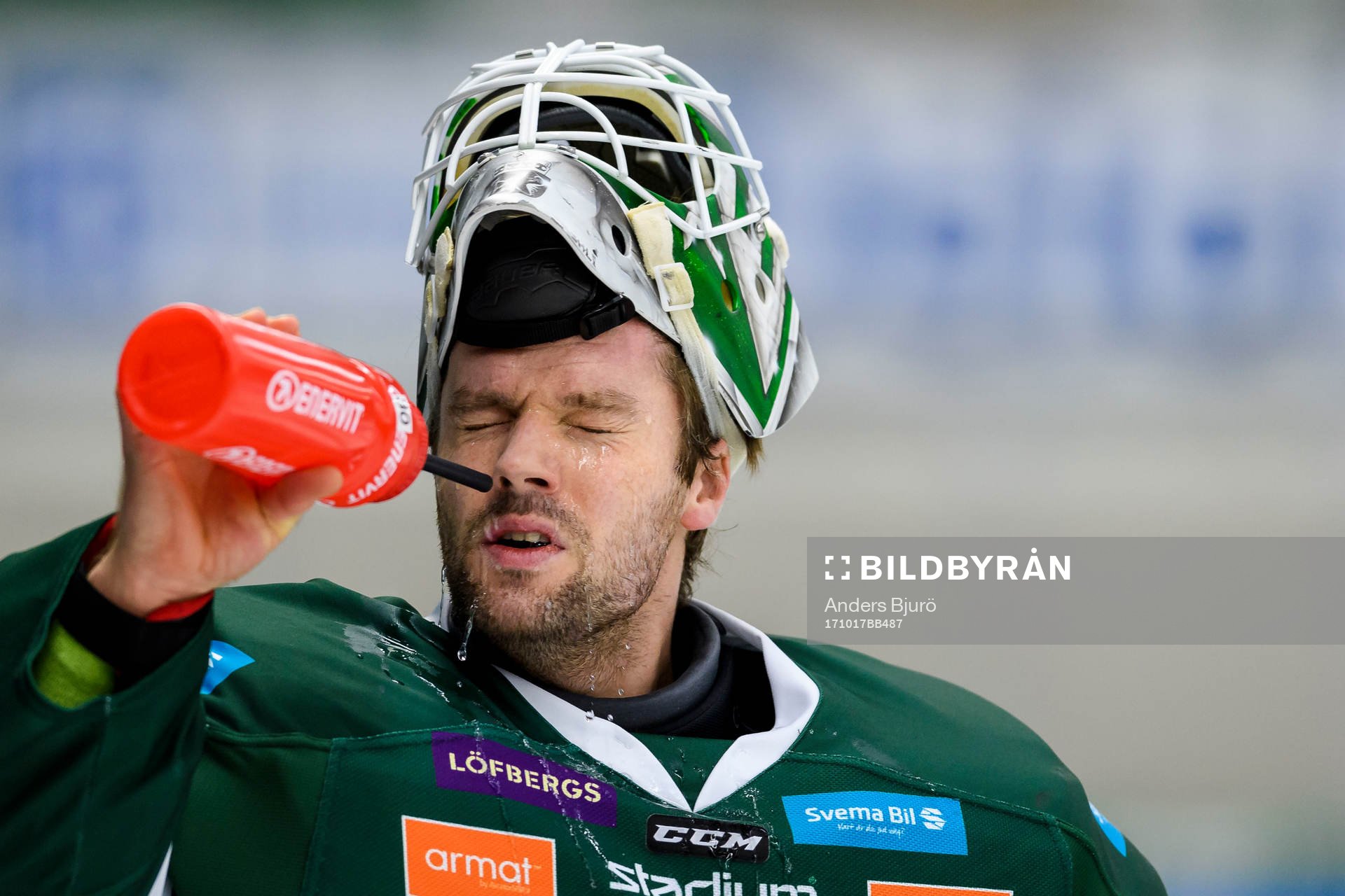 Färjestads målvakt Lars Haugen