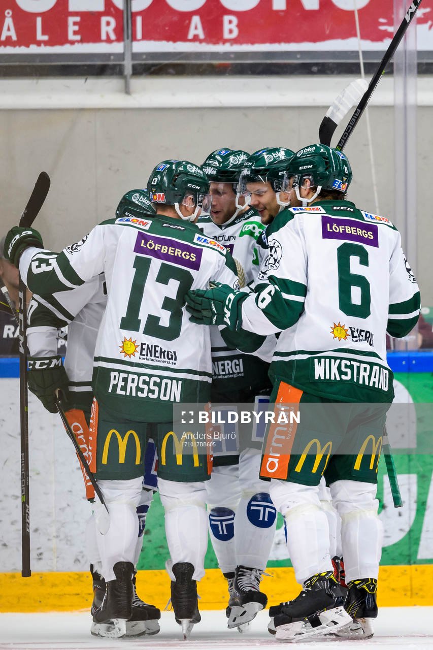 Färjestads spelare jublar