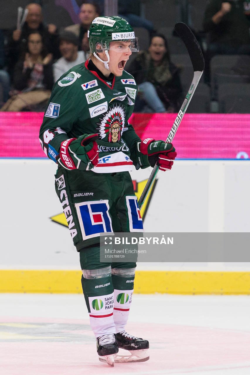 Frölundas Lias Andersson jublar