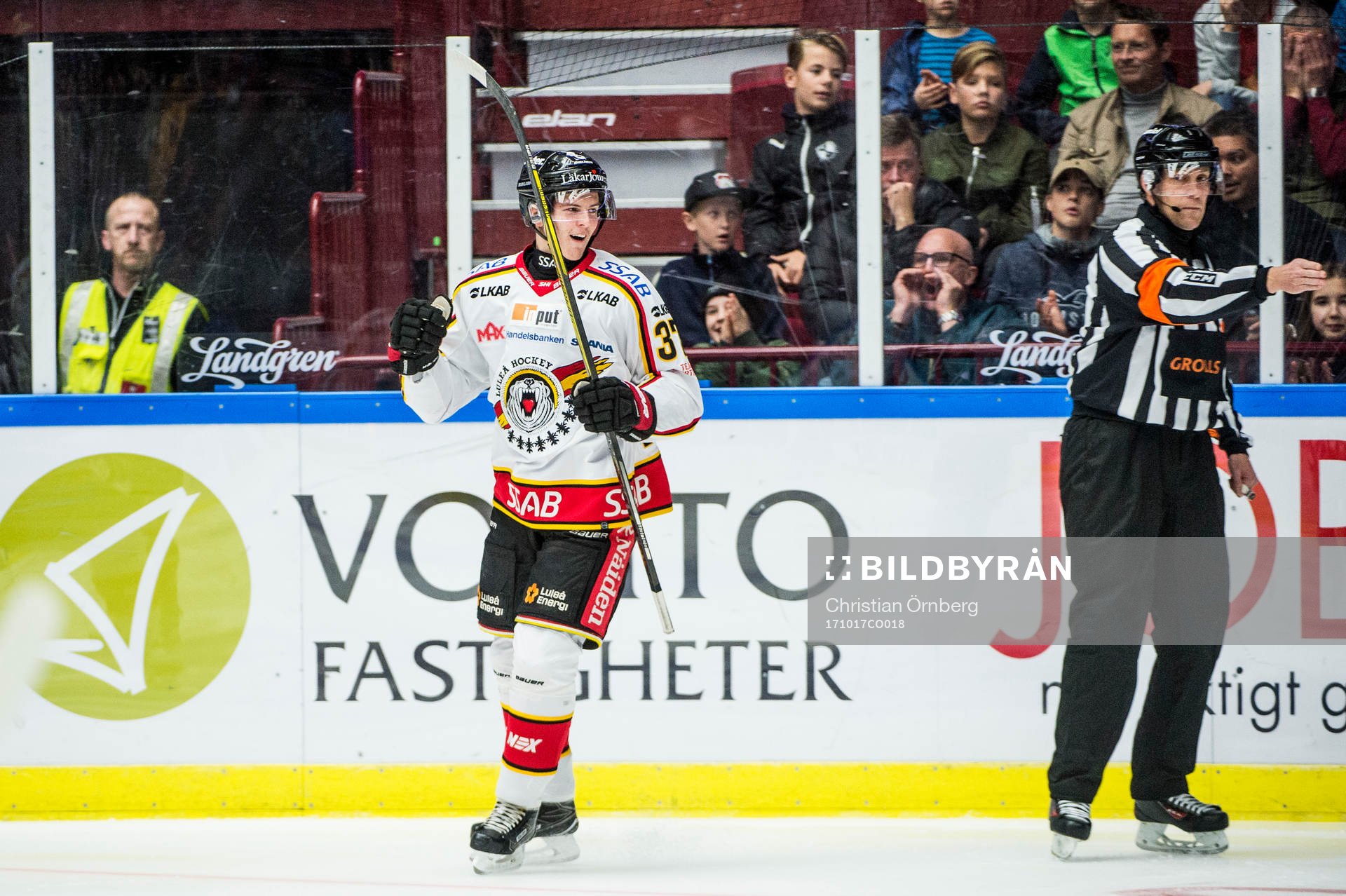 Luleås Isac Lundeström jublar