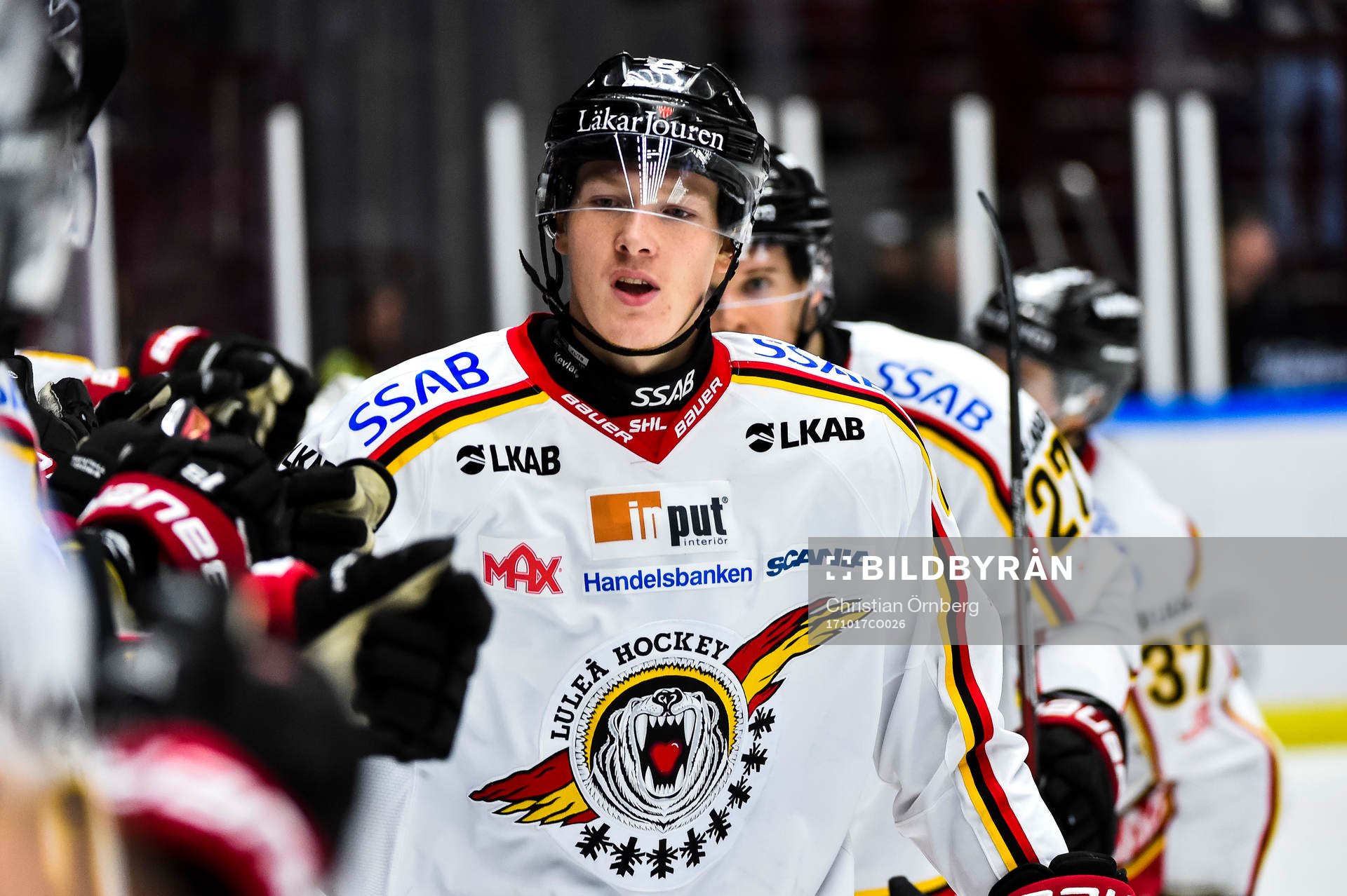 Luleås Gustav Rydahl jublar