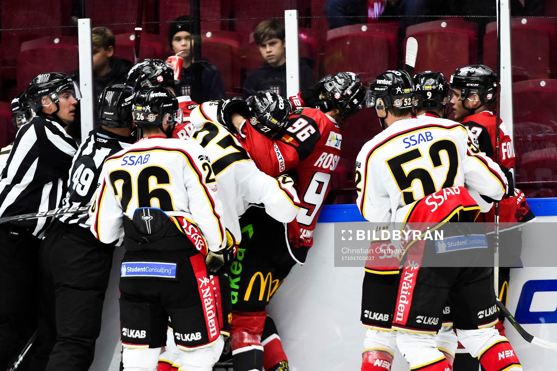 Malmö Redhawks Kim Rosdahl  i bråk med Luleås  Brendan