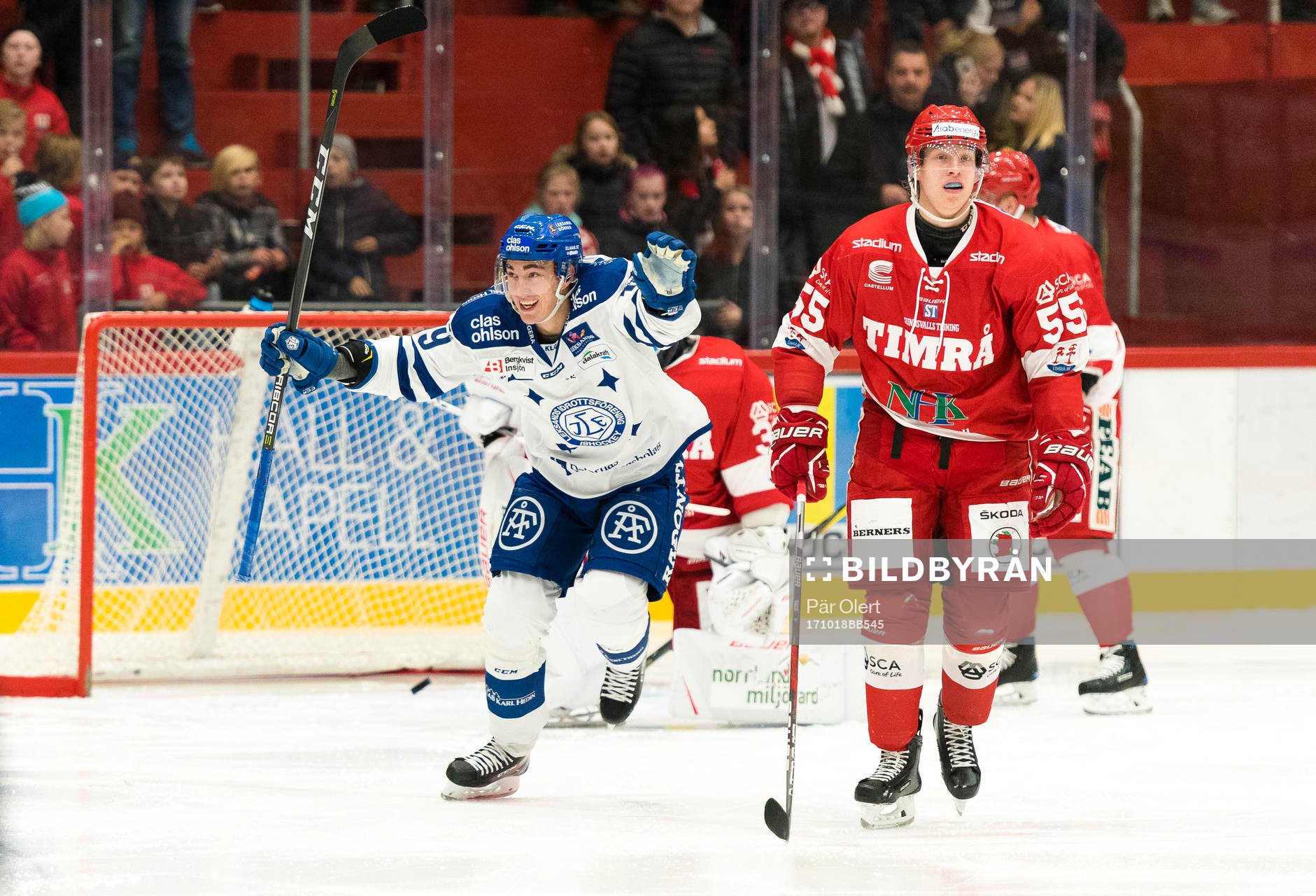 Leksands Tobias Forsberg jublar