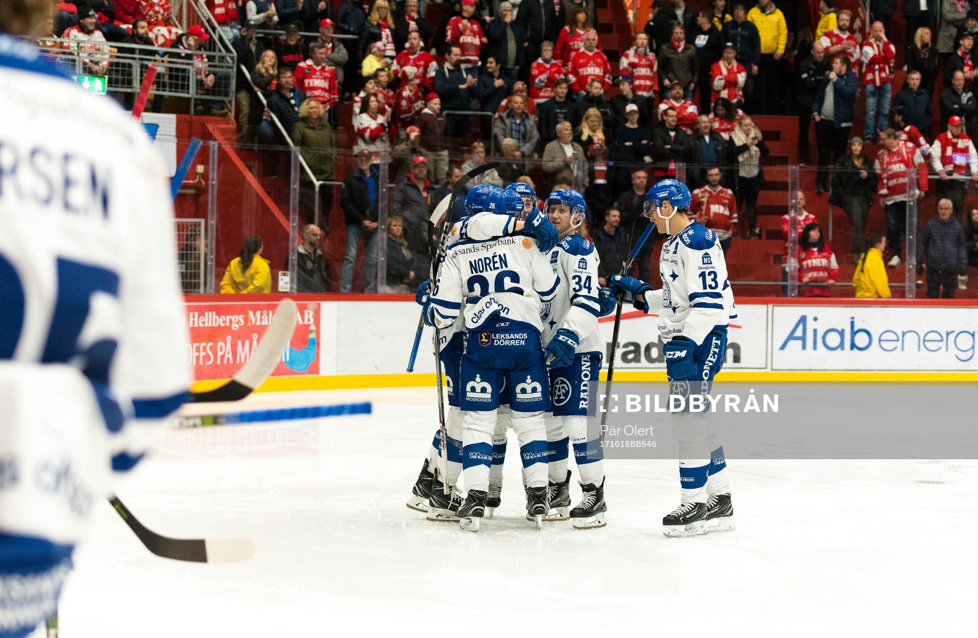Leksands Patrik Norén jublar