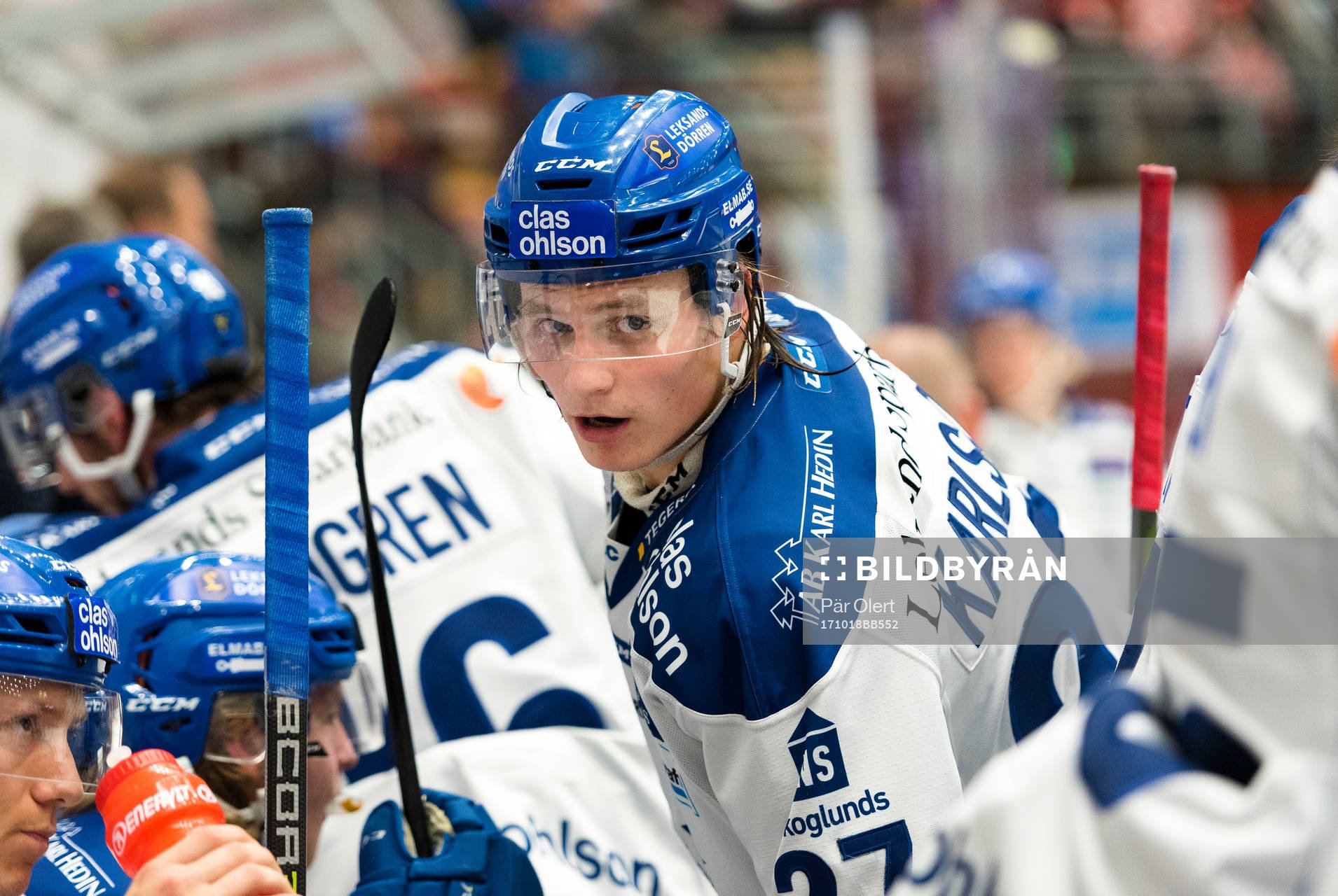Leksands Anton Karlsson peppar sina kamrater