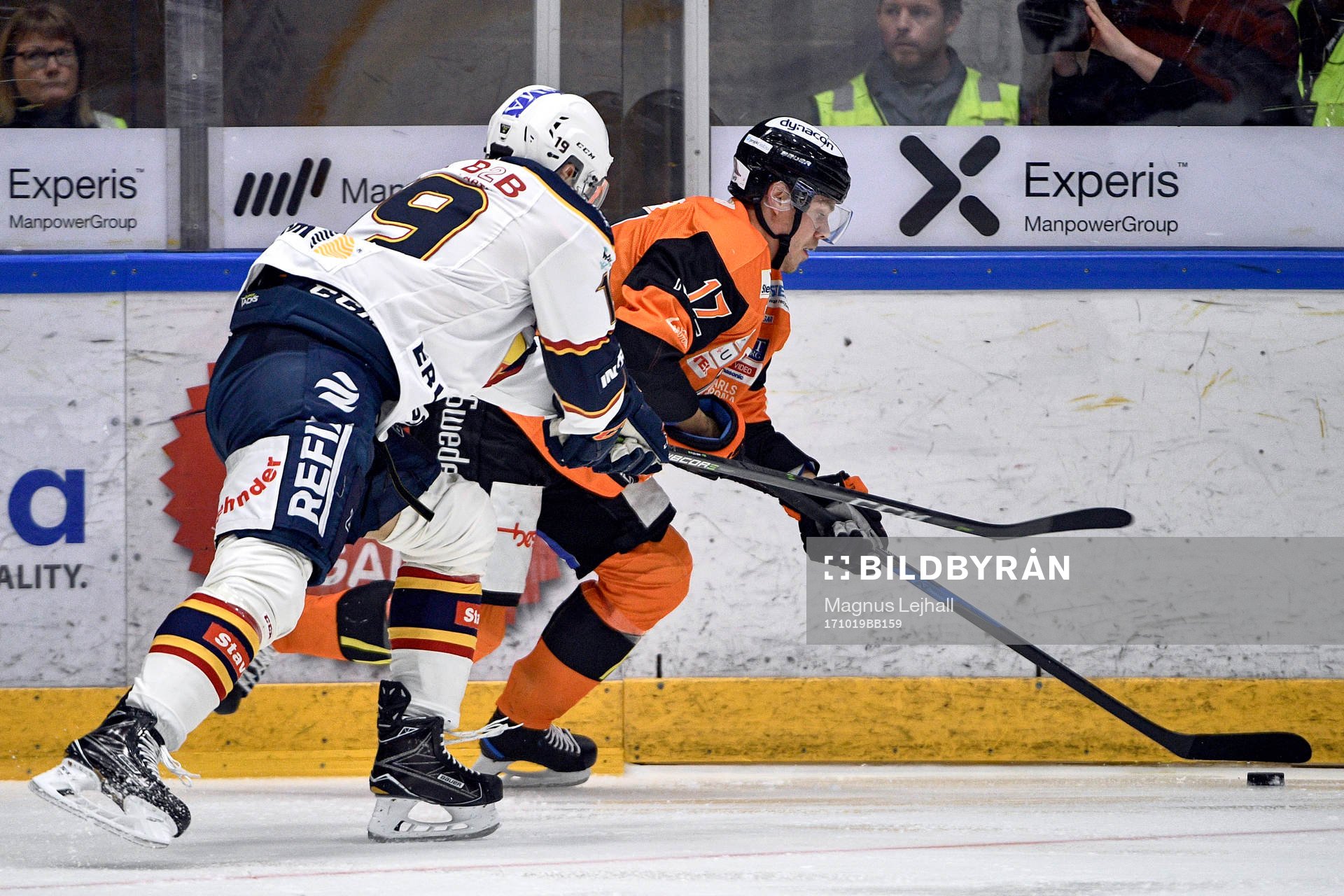 Karlskronas Joel Kellman och Djurgårdens Rene Bourque