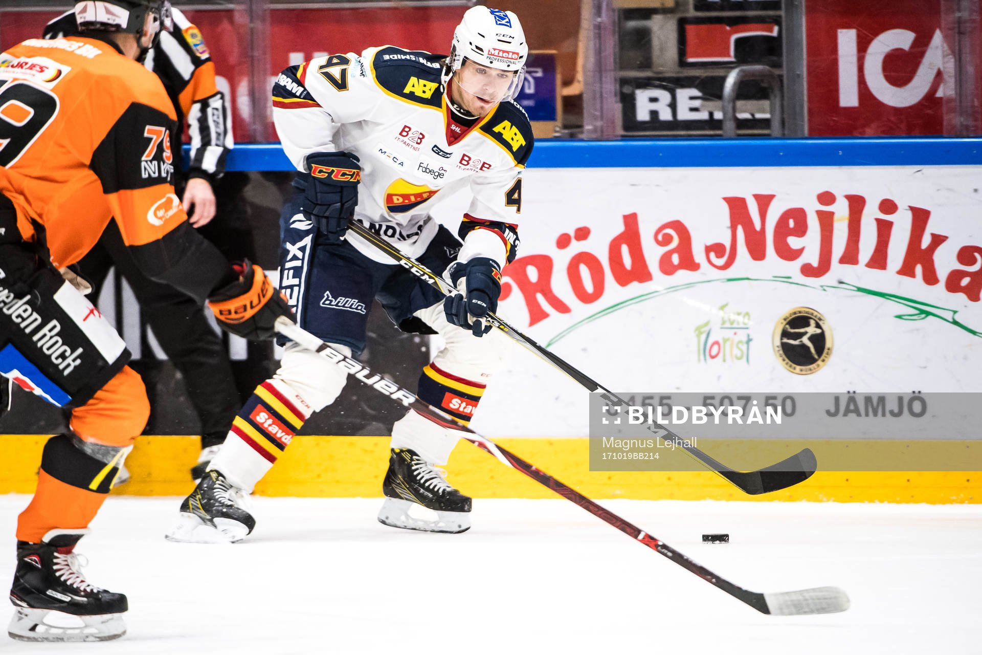 Djurgårdens Linus Johansson och Karlskronas Emil Lundberg
