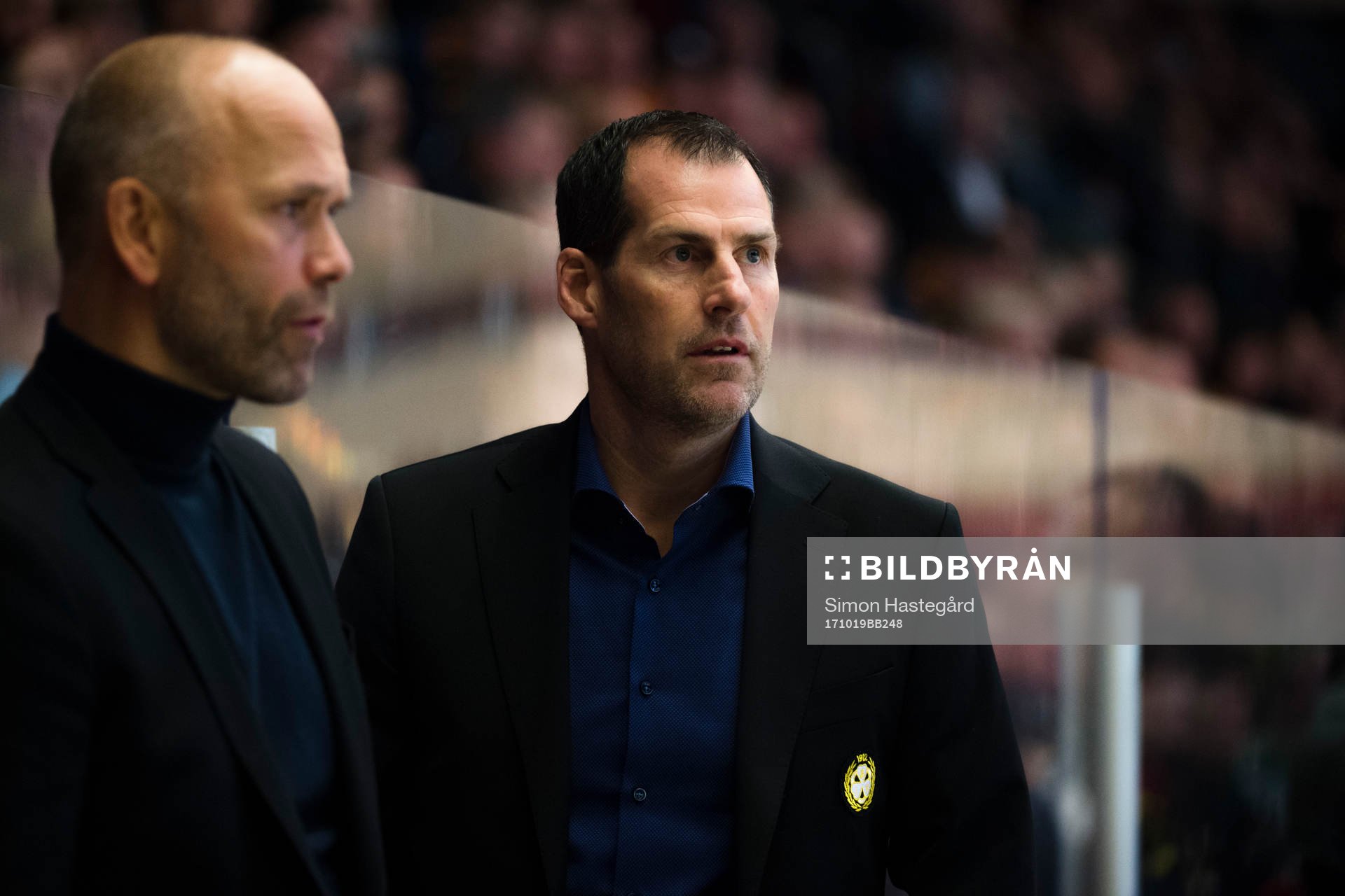 Brynäs tränare Tommy Sjödin och assisterande tränare