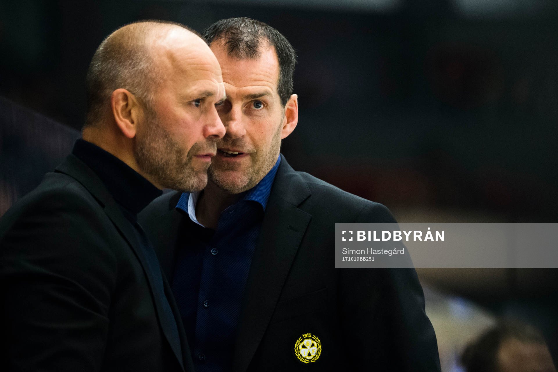 Brynäs tränare Tommy Sjödin och assisterande tränare