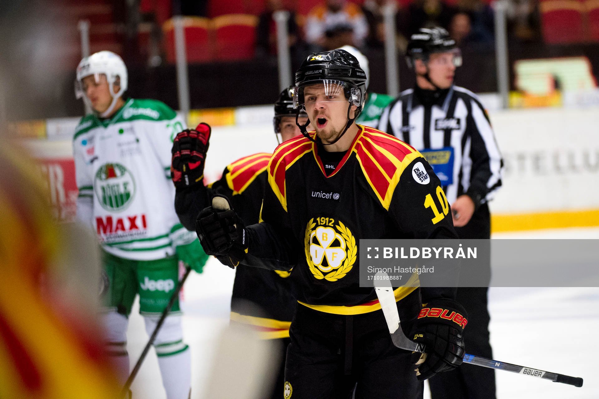 Brynäs Marcus Ersson jublar