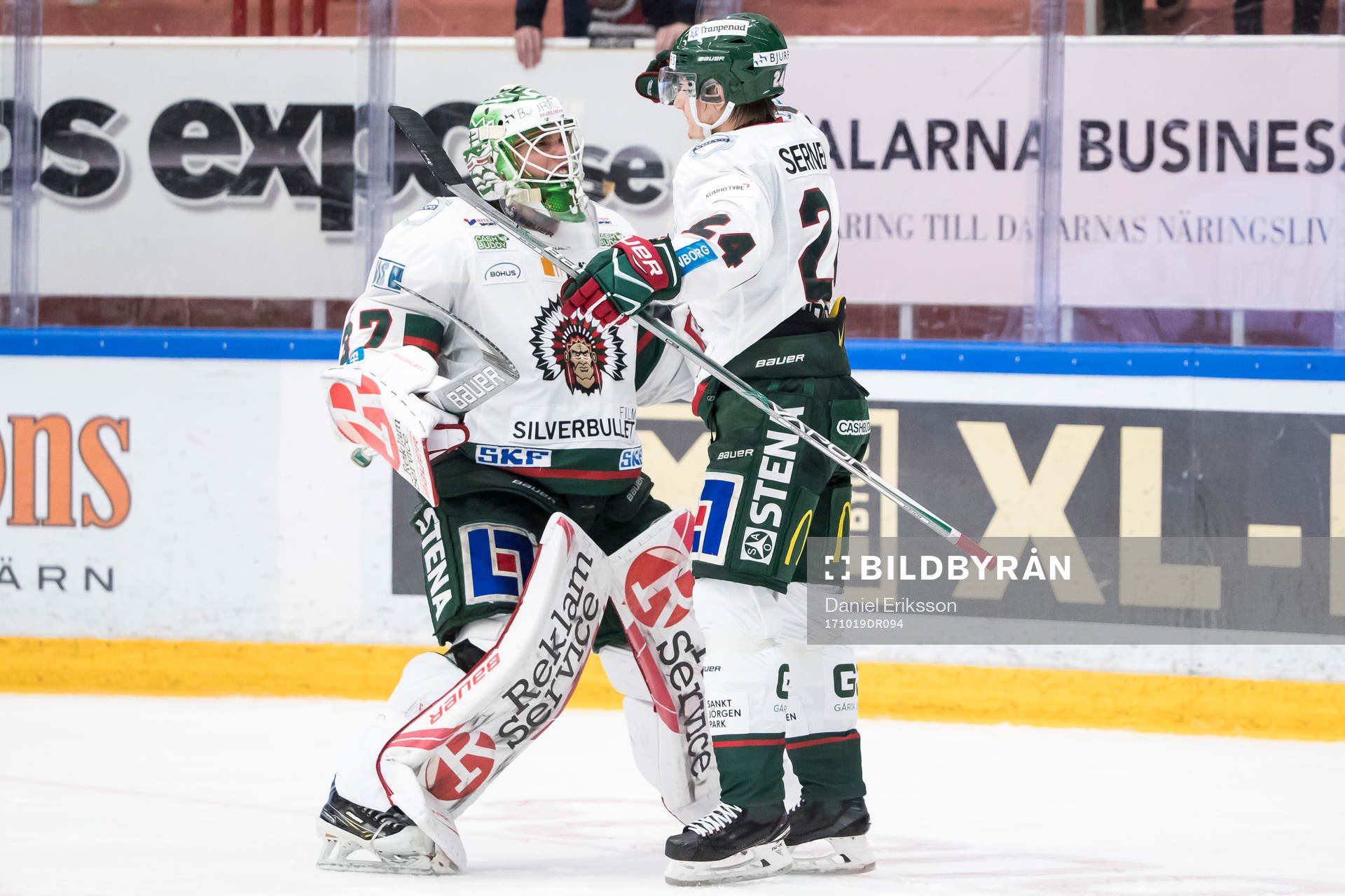 Frölundas Lias Andersson jublar