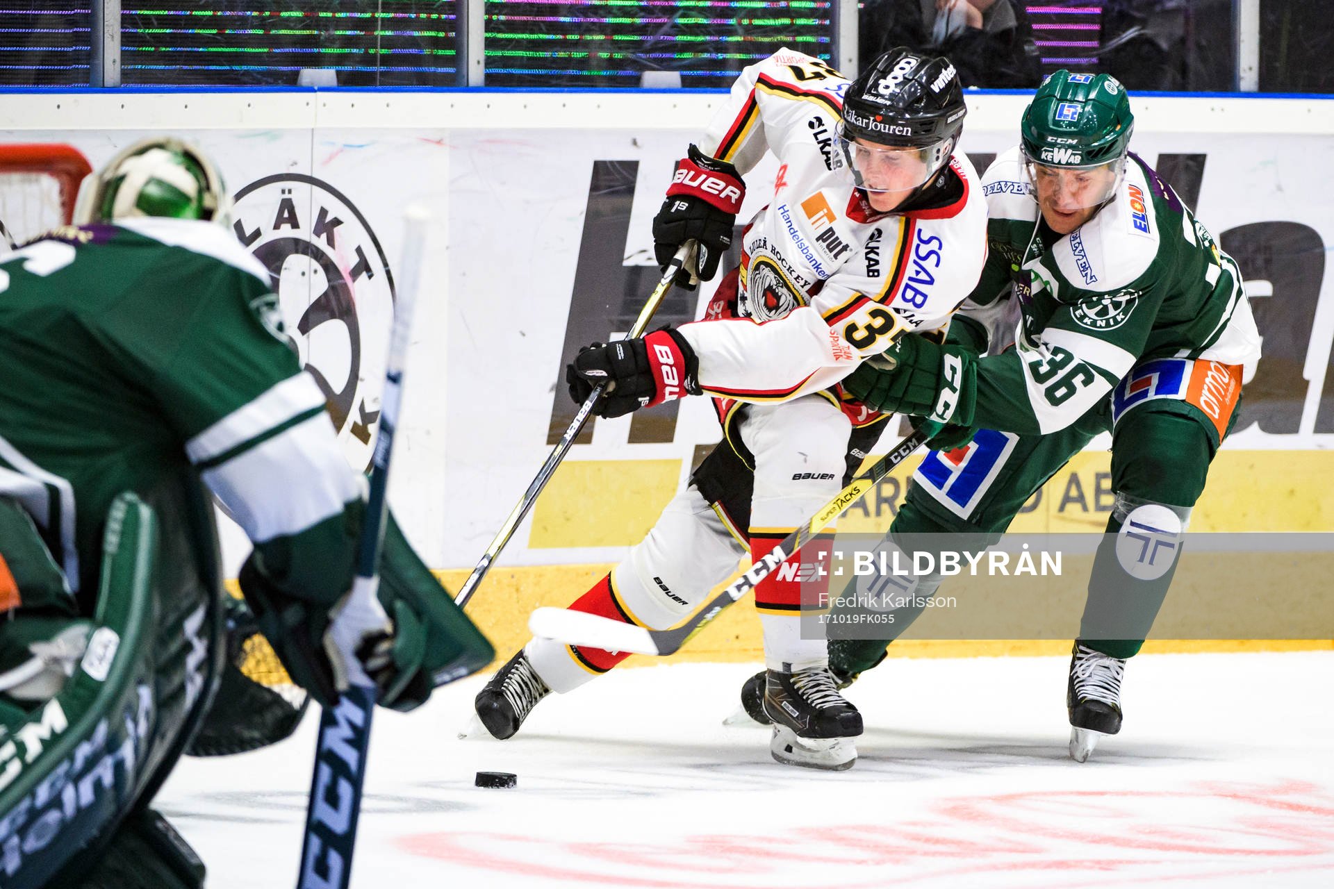 Luleås Isac Lundeström och Färjestads Niklas Fogström