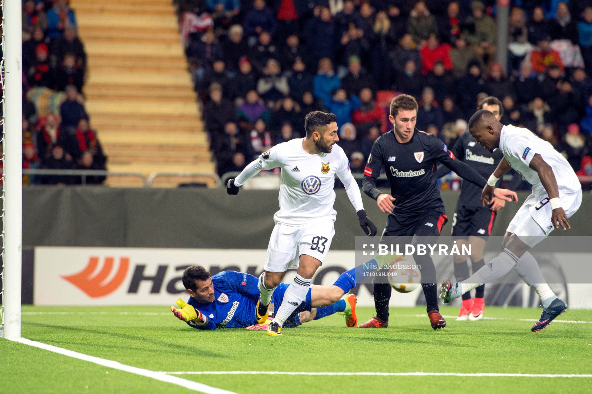 Östersunds Salisu Abdullahi Gero gör 1-1