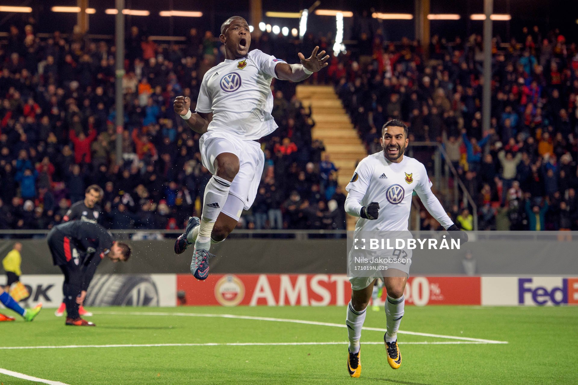 Östersunds Salisu Abdullahi Gero jublar
