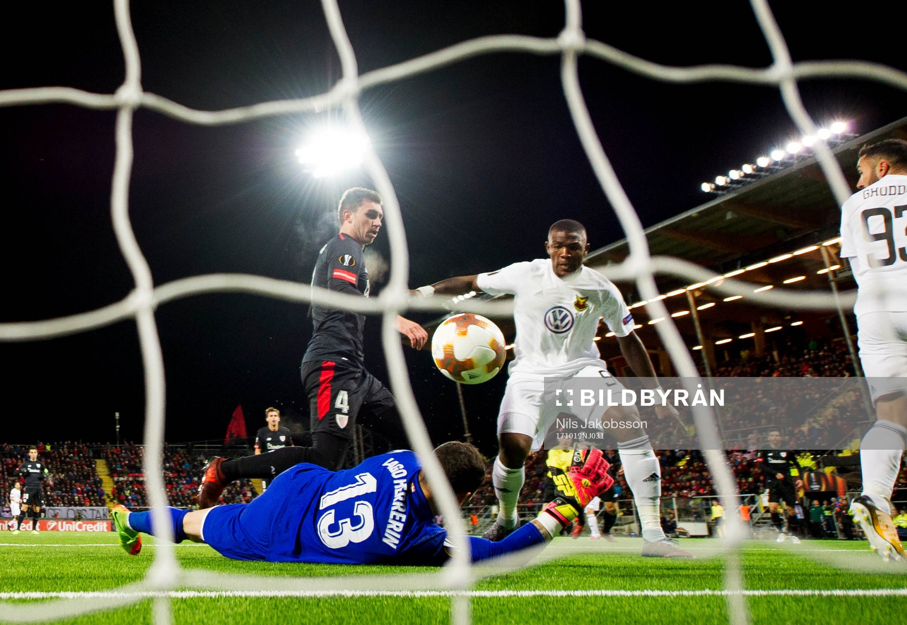 Östersunds Salisu Abdullahi Gero gör 1-1
