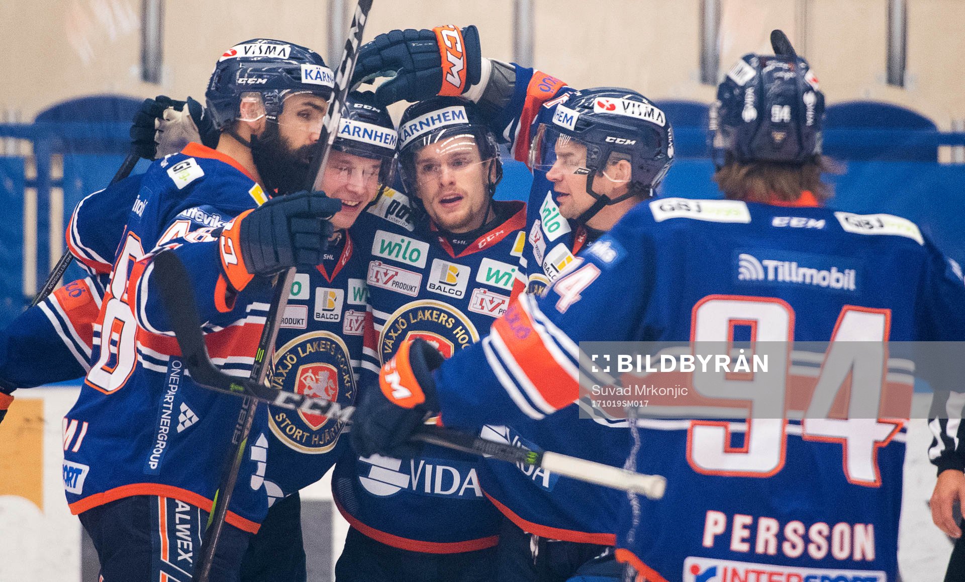 Växjös Elias Pettersson jublar