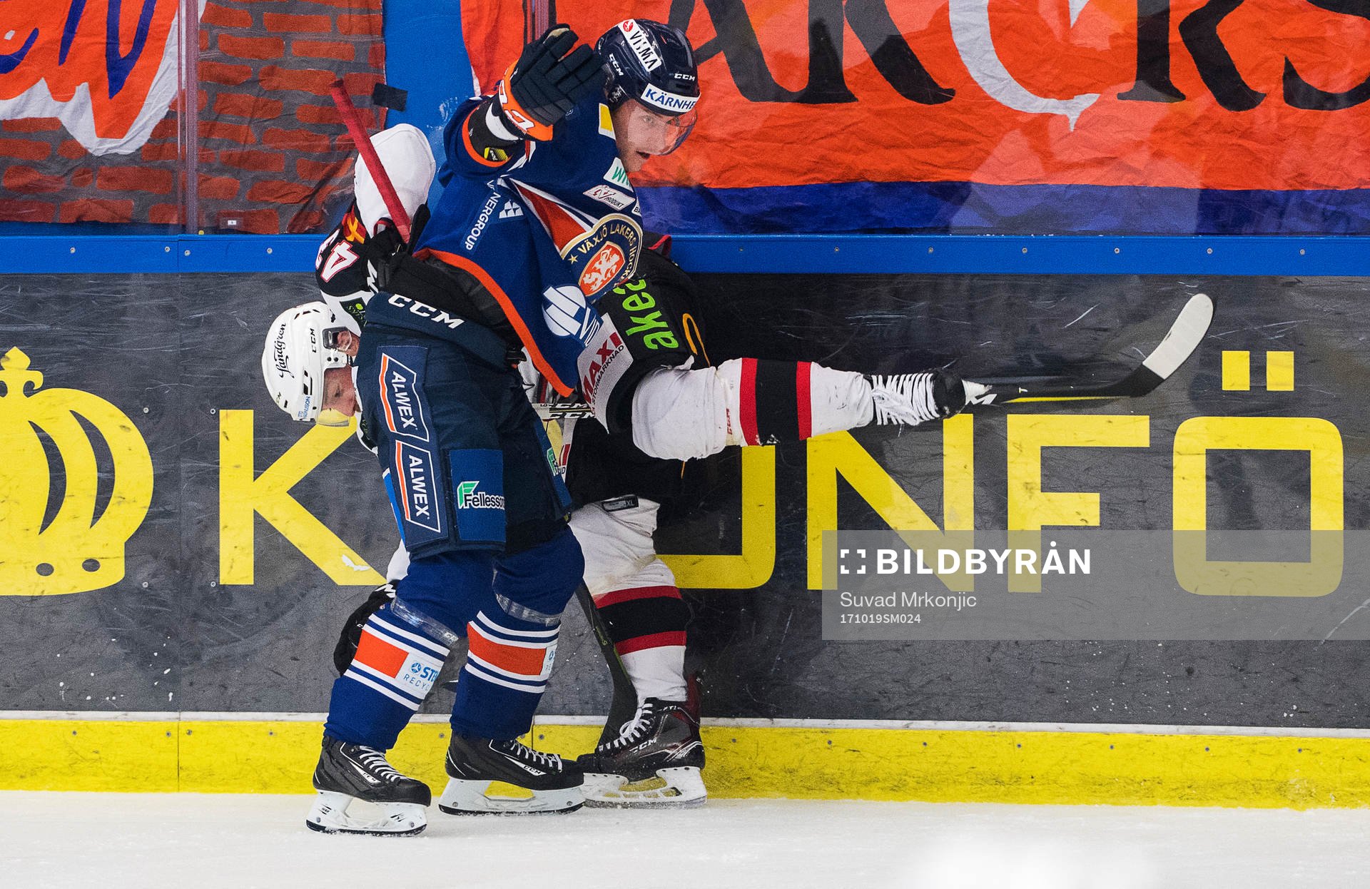 Växjös Ben Youds och Malmö Redhawks Nichlas Hardt