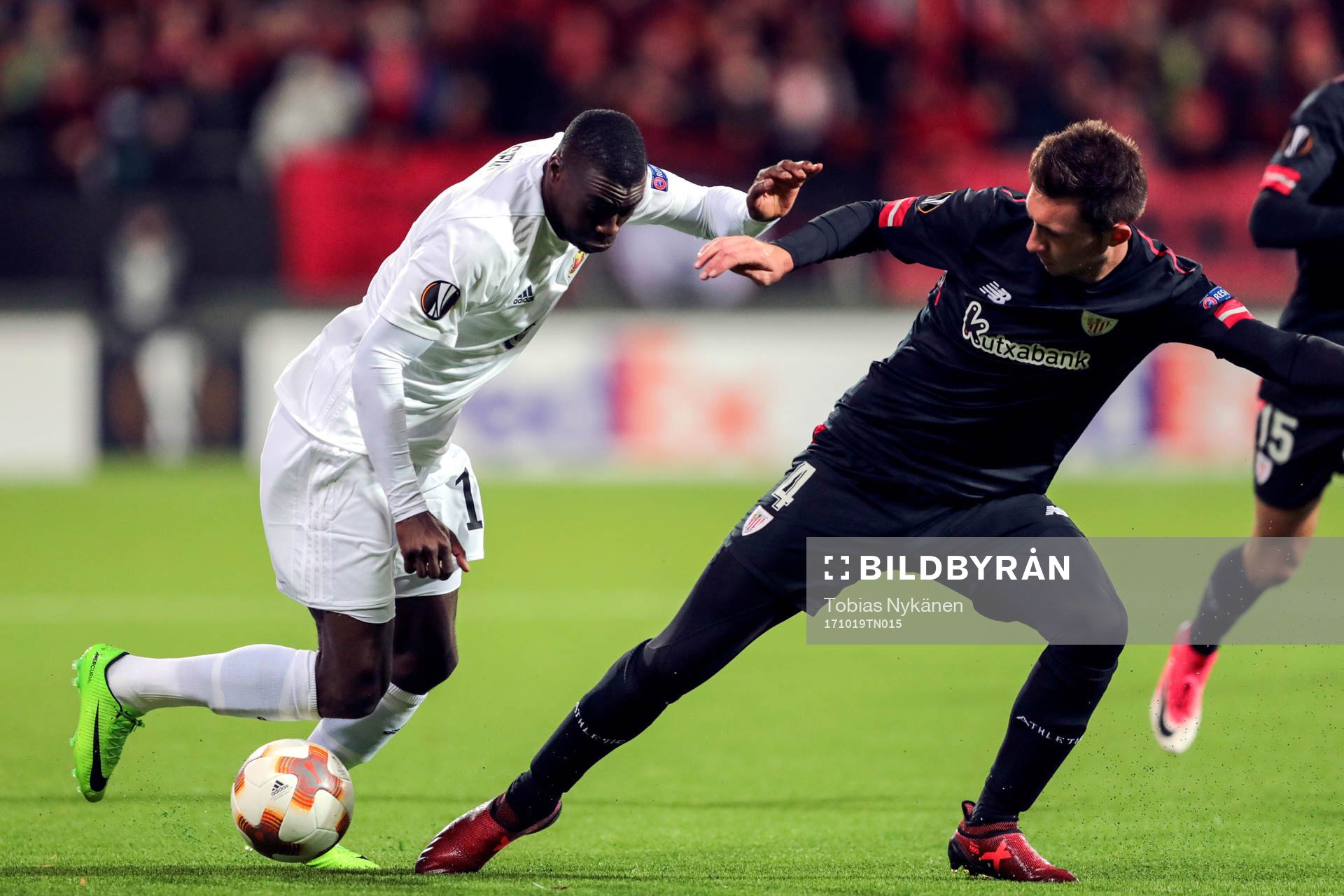 Östersunds Ken Sema och Athletic Bilbaos Aymeric Laporte