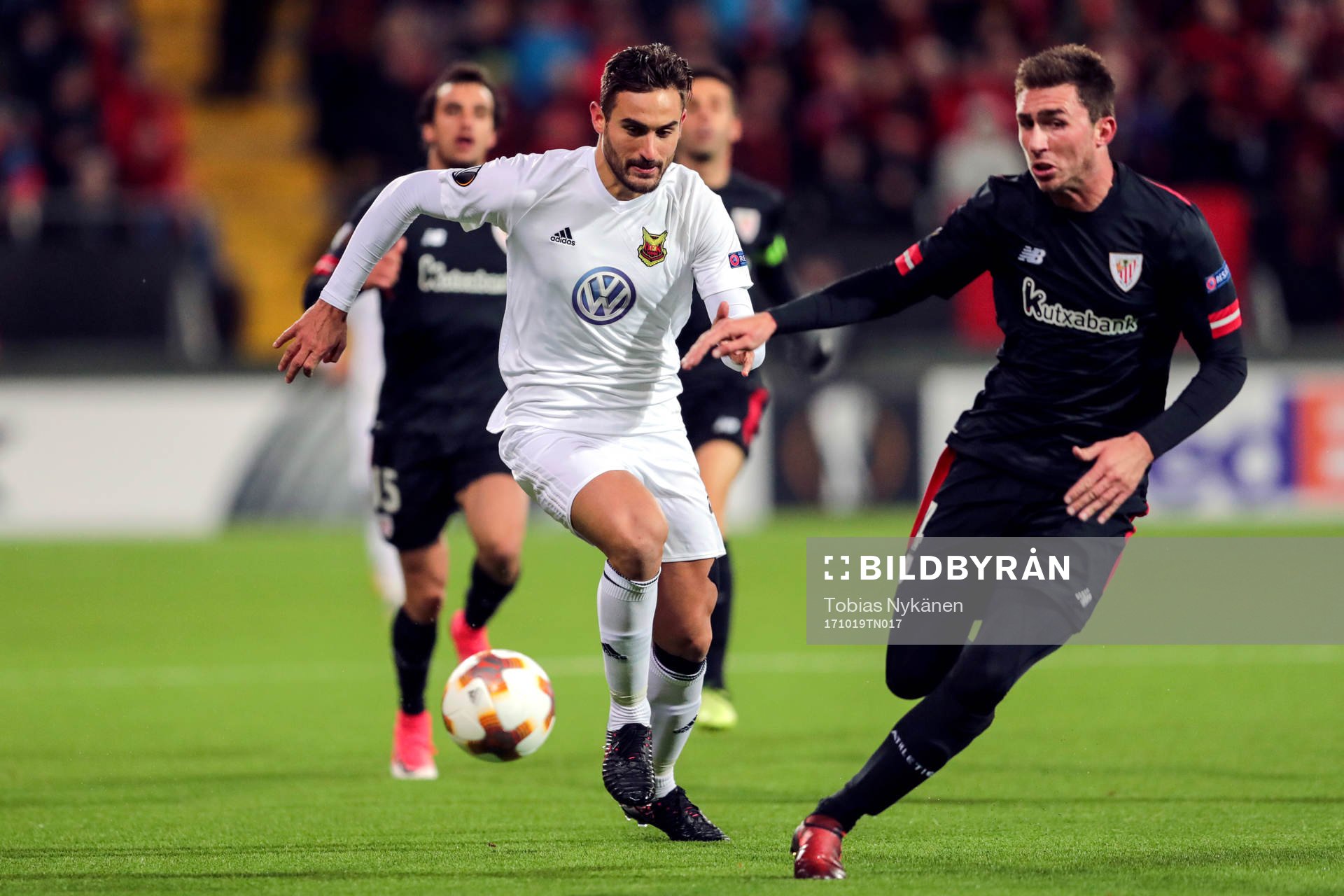 Östersunds Sotirios Papagiannopoulus och Athletic Bilbaos