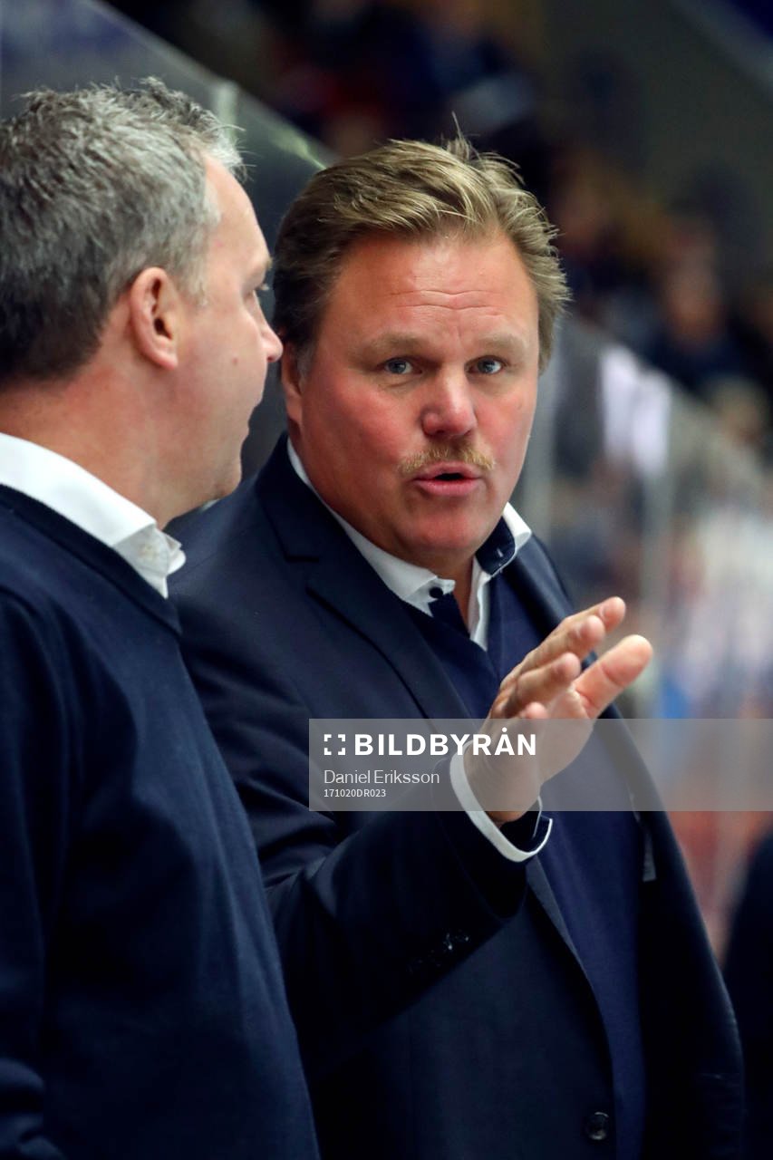 Leksands tränare Leif Carlsson och assisterande tränare