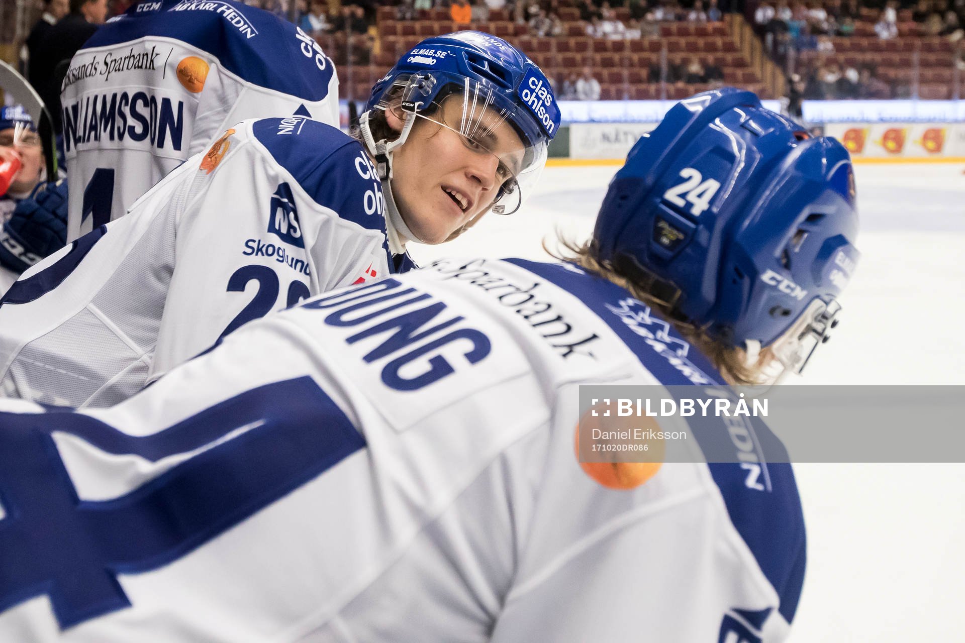 Leksands William Wikman  i ishockeymatchen i