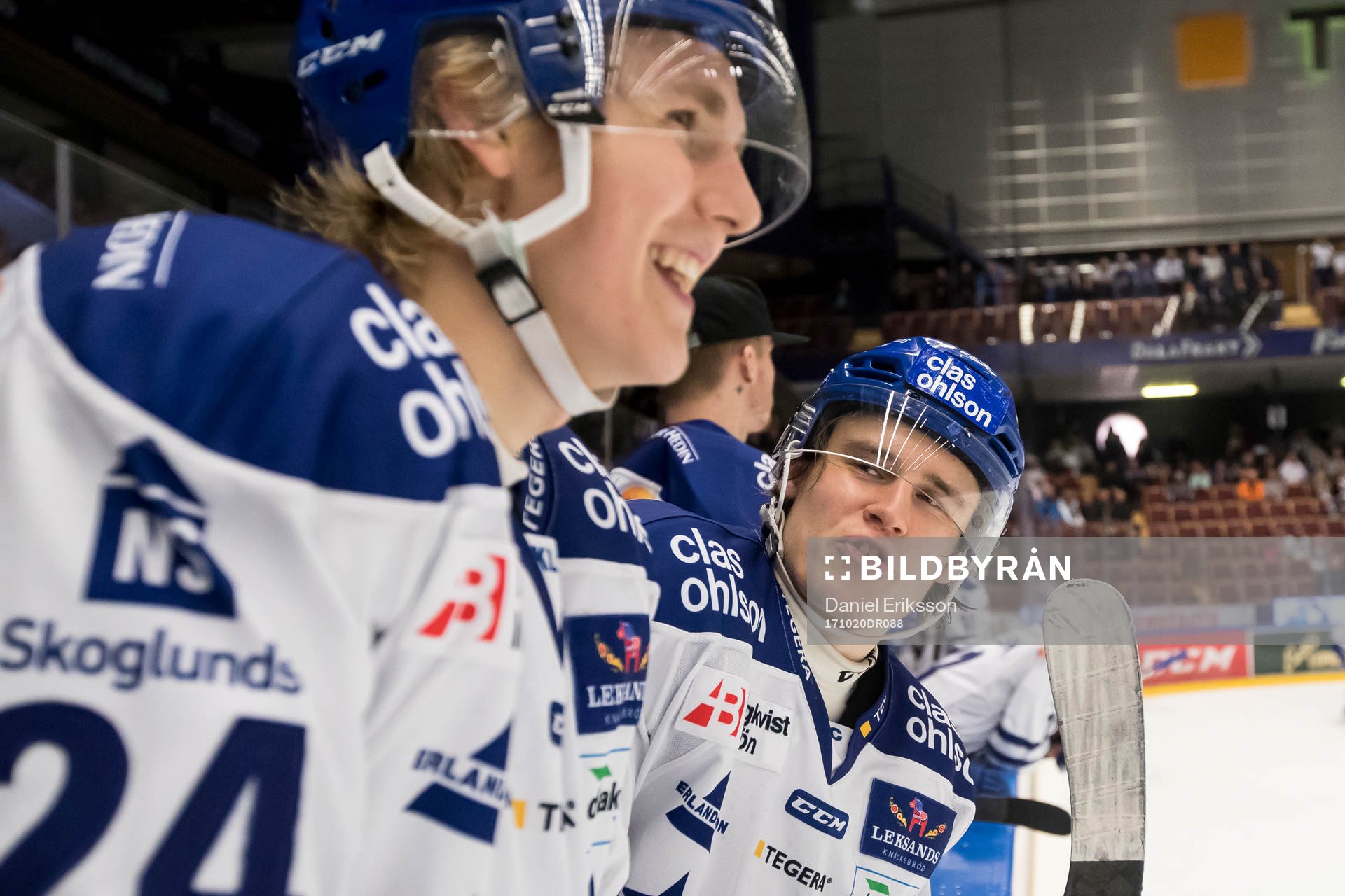 Leksands William Wikman  i ishockeymatchen i