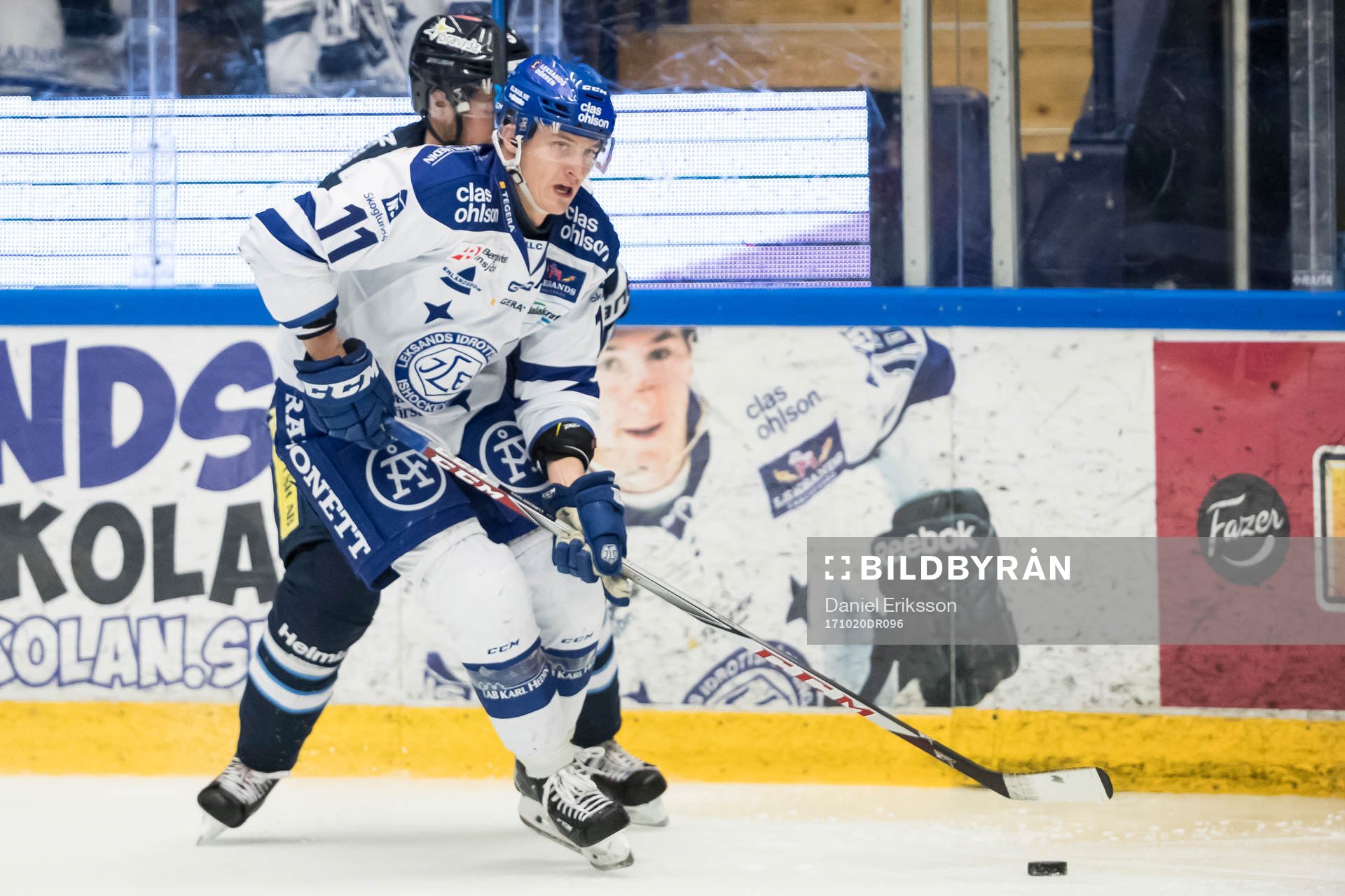 Leksands Martin Karlsson  i ishockeymatchen i