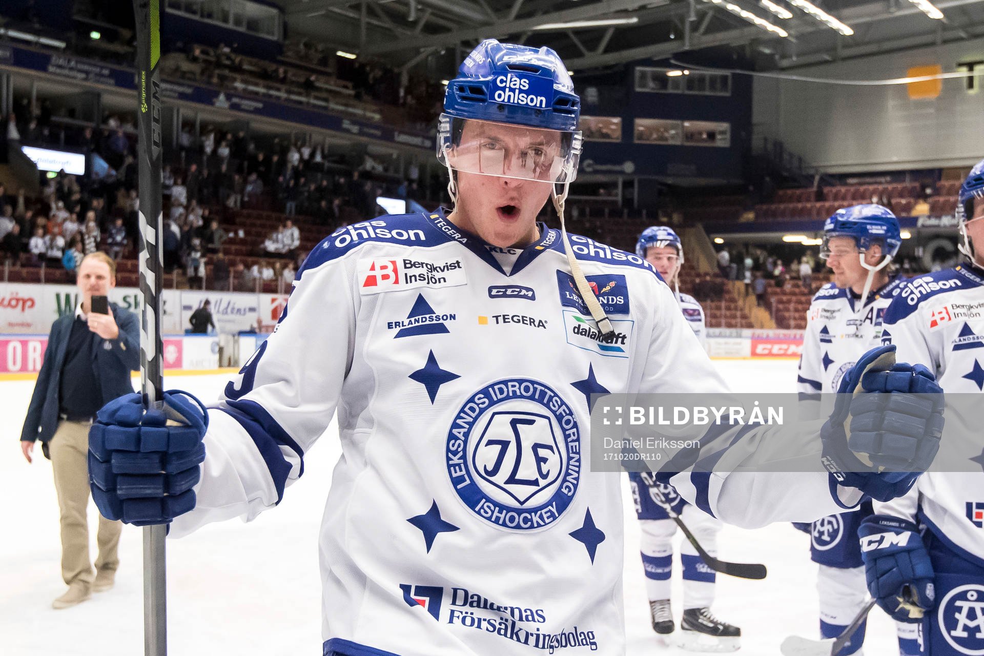 Leksands David Åslin jublar