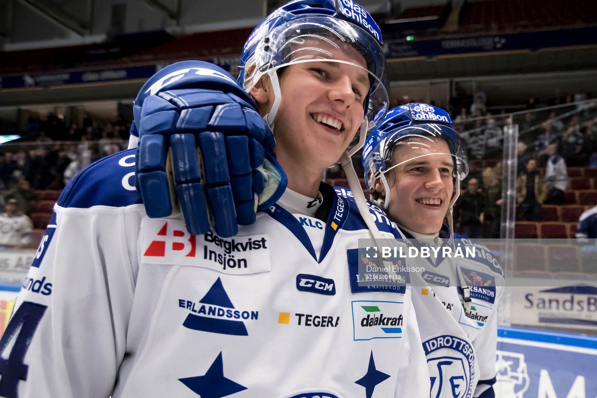 Leksands William Wikman och Isak Skedung glada