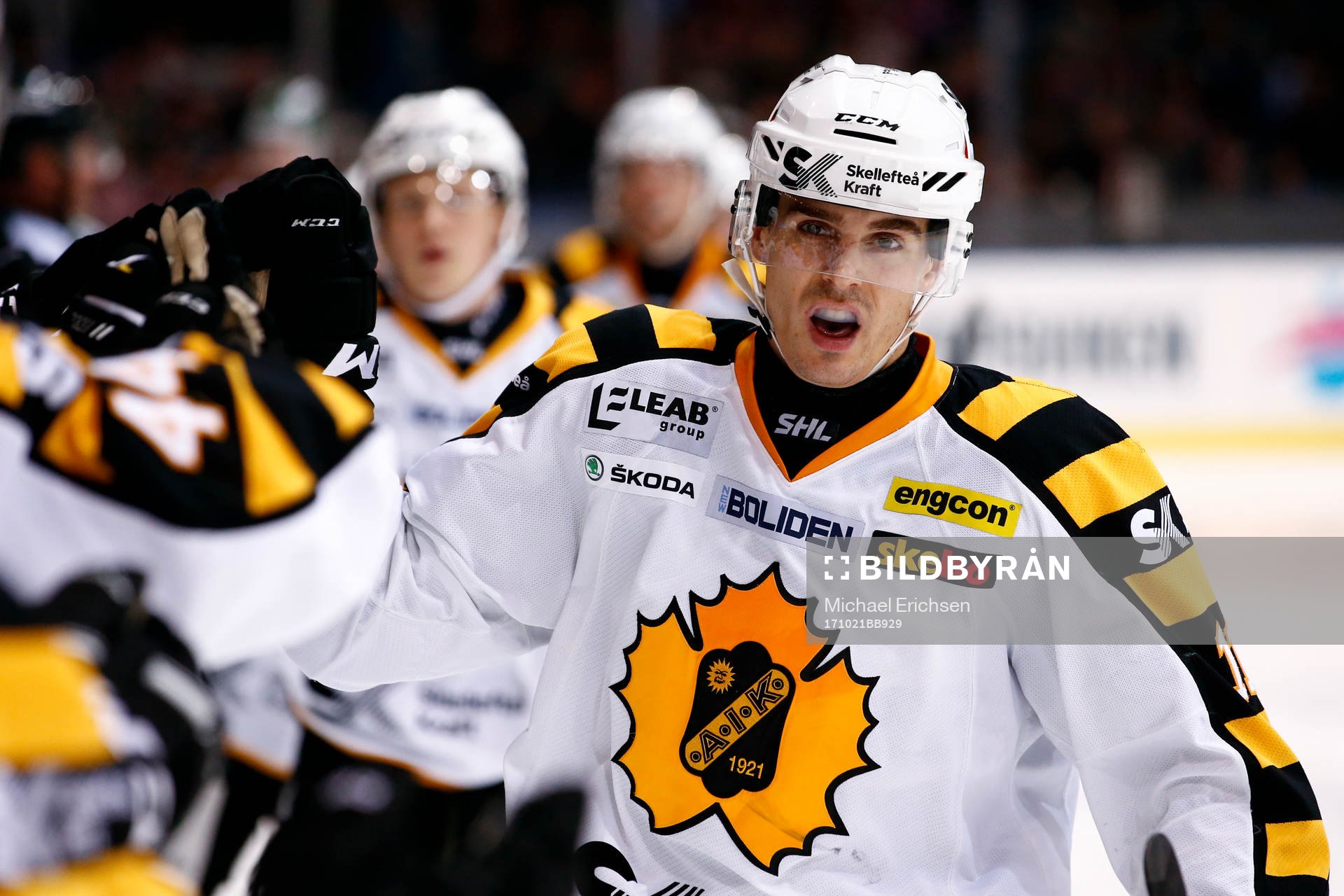 Skellefteås Henrik Hetta jublar